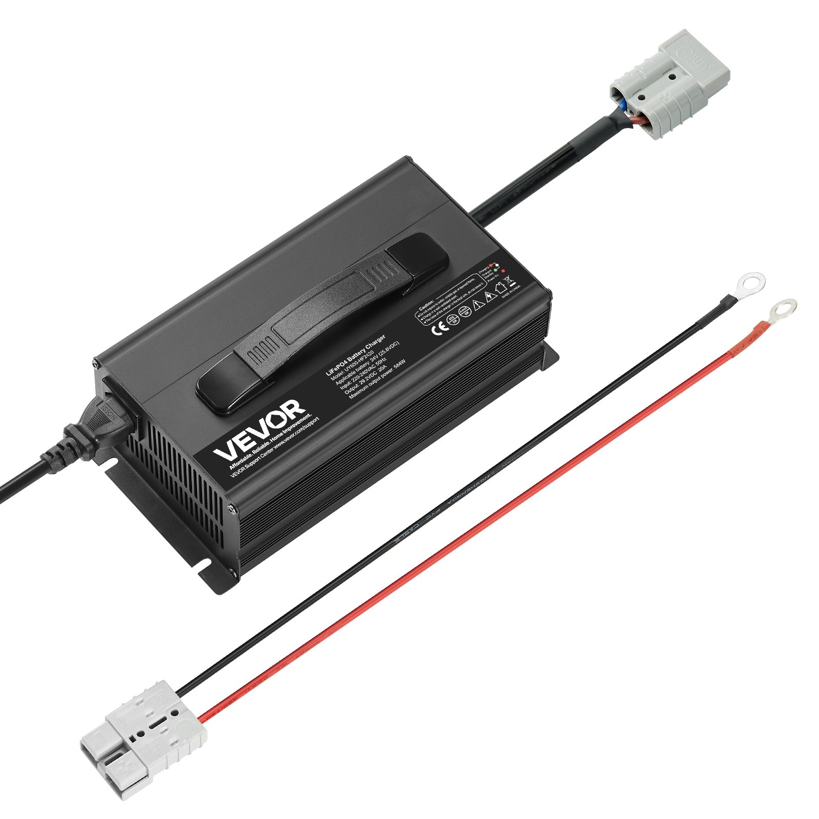 24 V 20 A liitiumaku laadija, 29,2 V, AC-DC LiFePO4 nutikas laadija