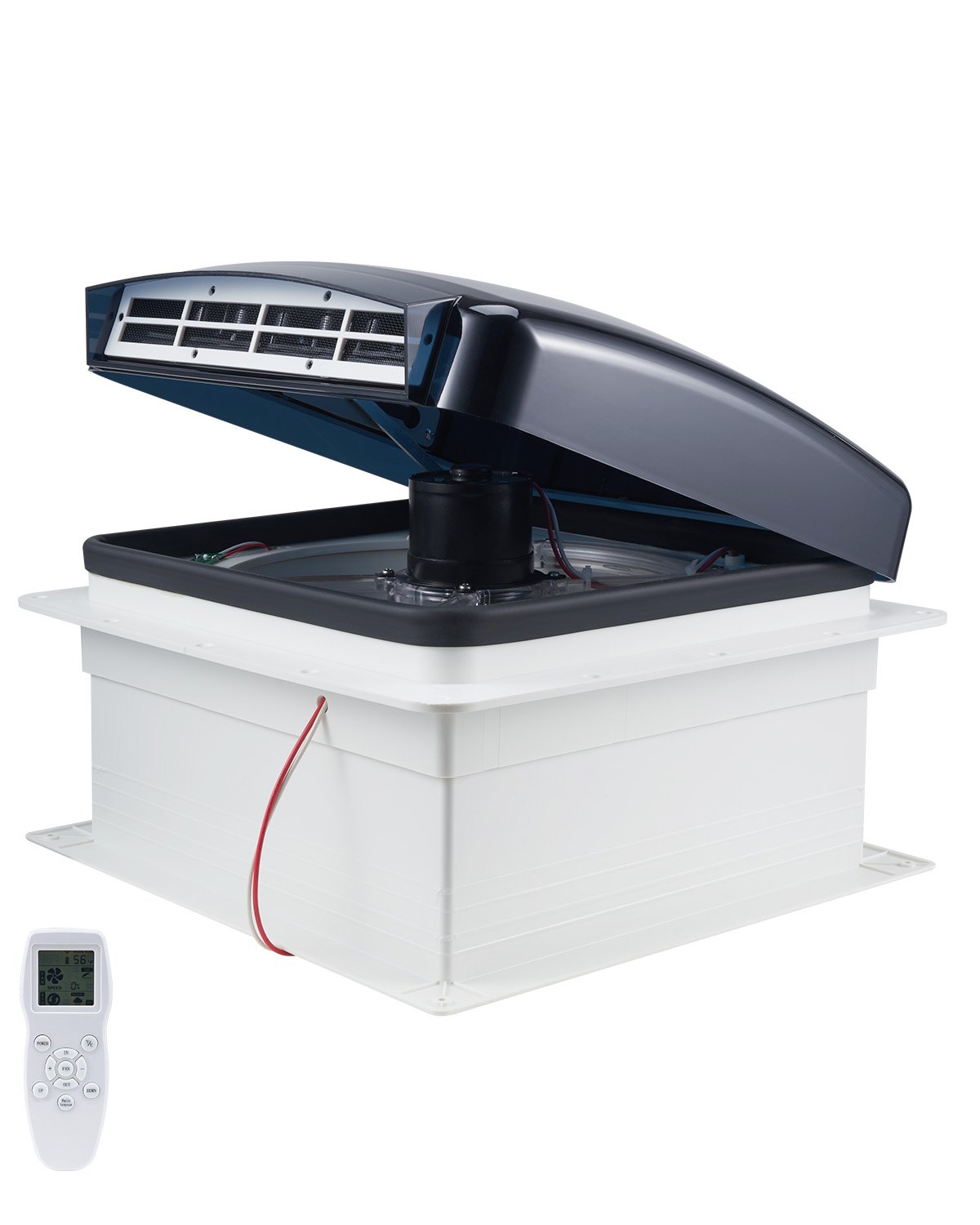 RV ventilaator 35 6 cm RV katuseventilaator 12 V võimas 10-käiguline pööratav ventilaator kaugjuhtimispuldiga