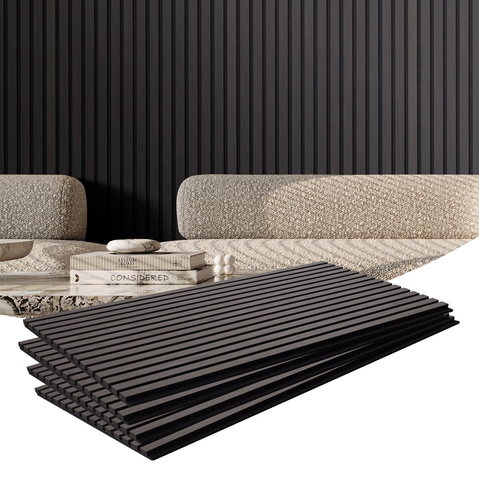 Puitliistudest akustilised paneelid 59 9 x 120 cm MDF-st aktsent-puidust seinapaneelid moodsaks sisekujunduseks