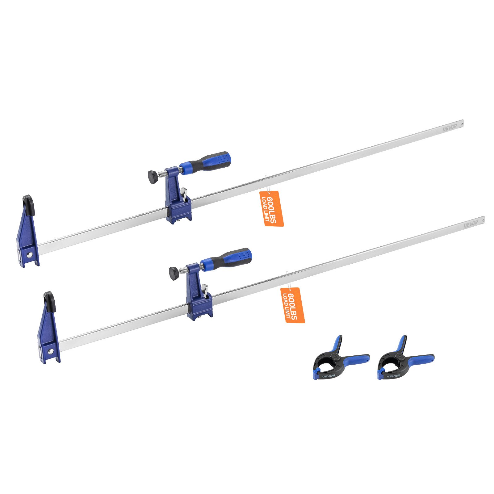 Puidutöötlemise klambrid 2 tk pakis ava 91 4 cm lukustatav F-klamber kandevõimega 272 kg sügavus 63 5 mm malm ja