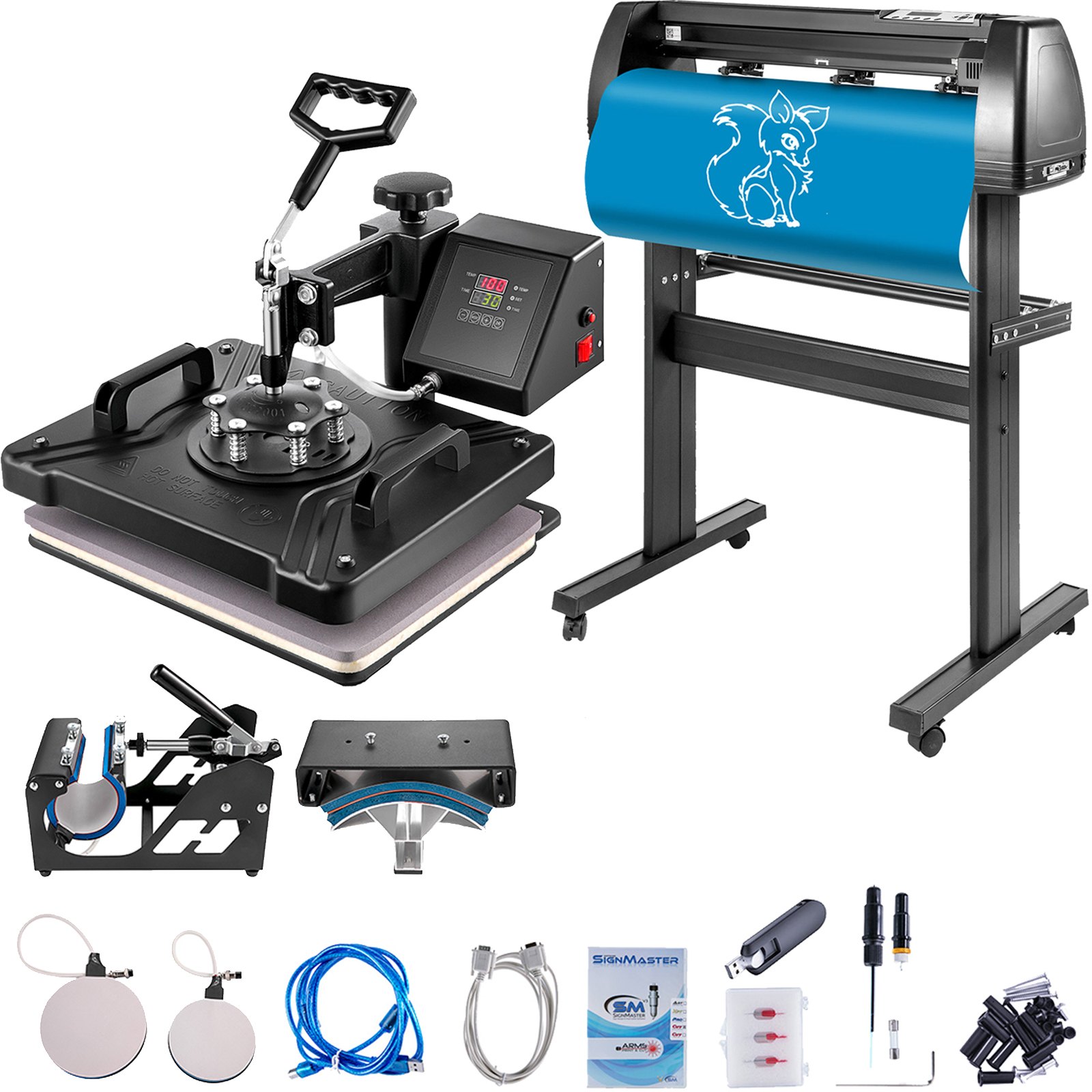 5-ühes kuumpress 30 5 x 38 1 cm vinüüllõikur plotter 71 1 cm tarkvara sublimatsioon