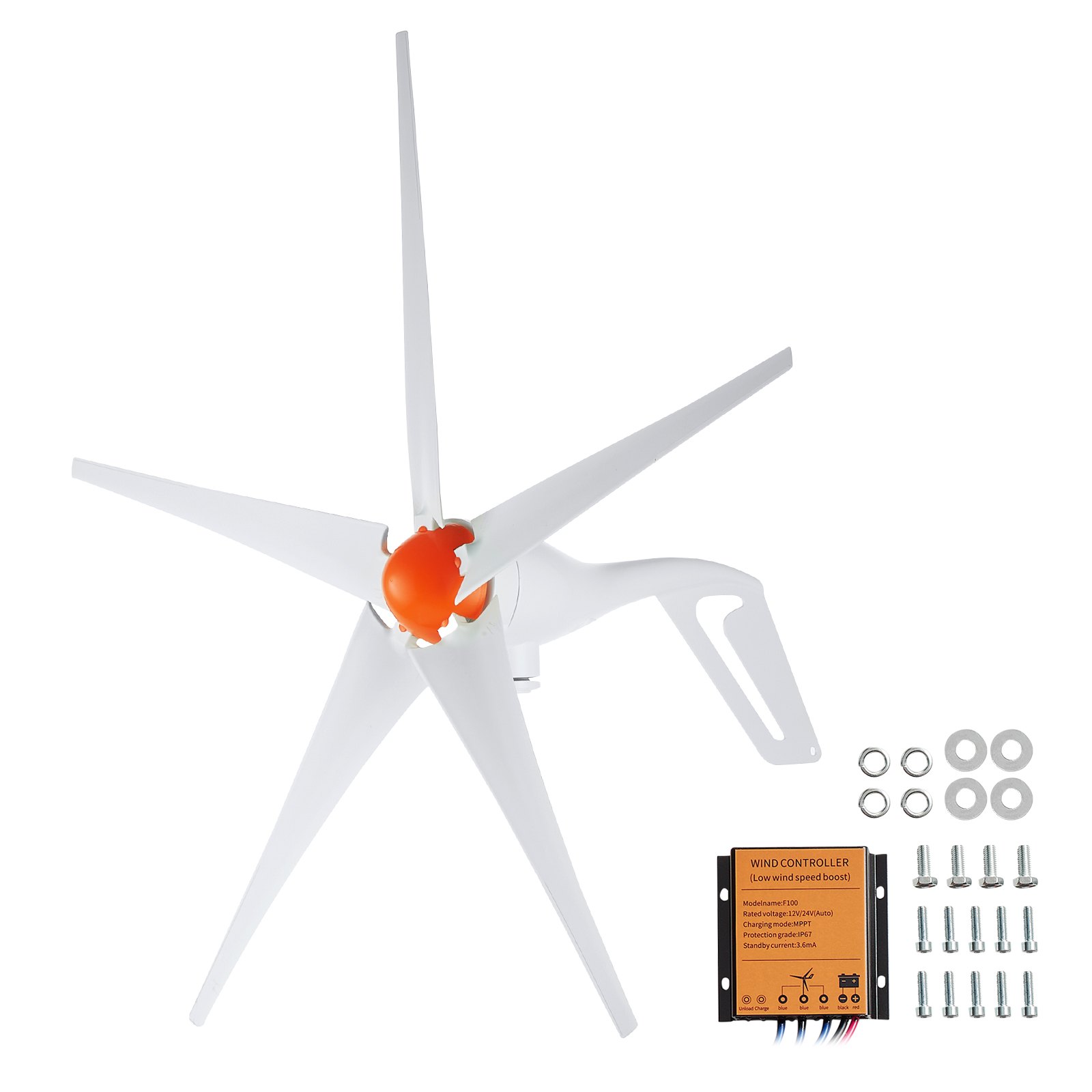 500W tuuleturbiini generaator, 12V tuuleturbiini komplekt, reguleeritav tuule suund