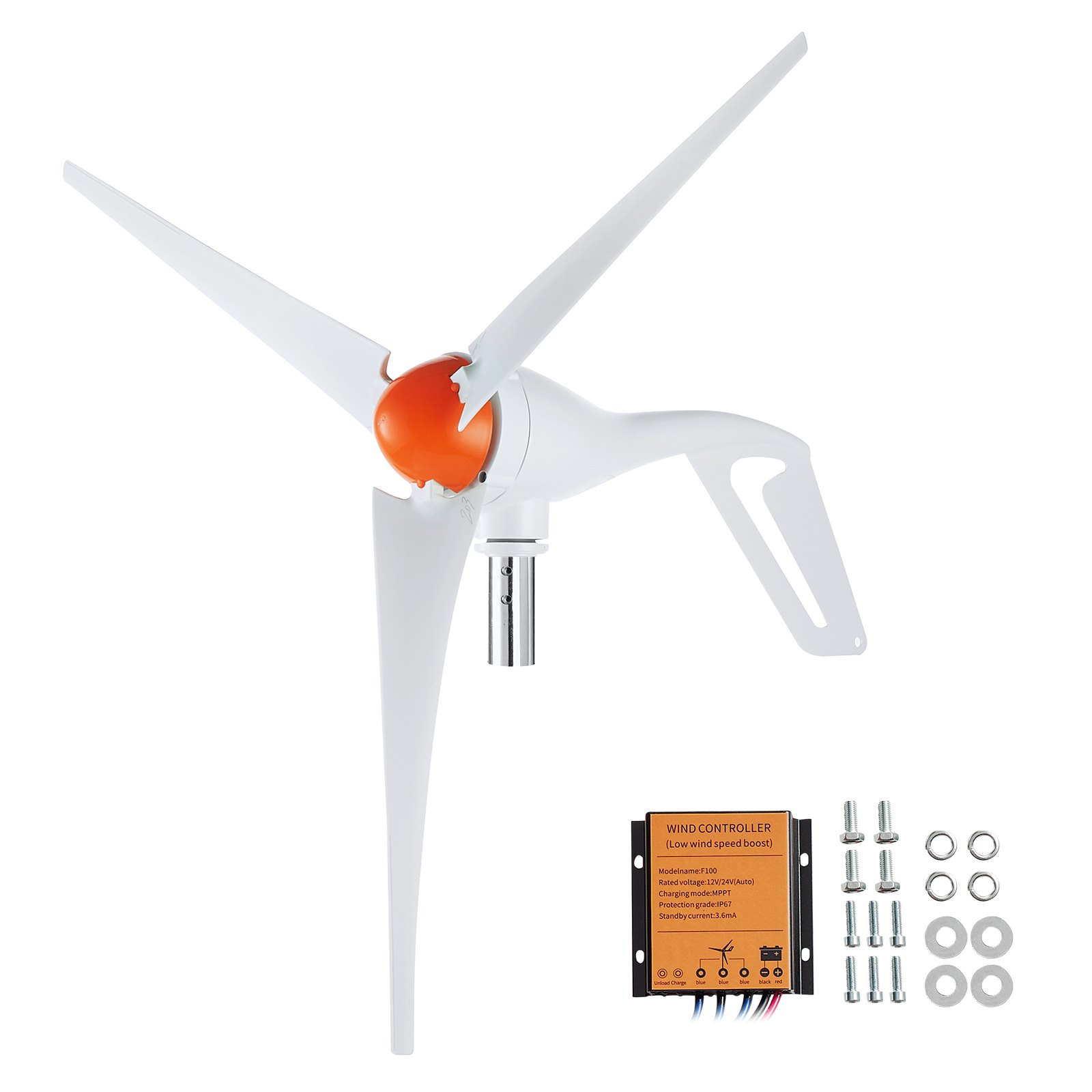 500W tuuleturbiini generaator, 12V tuuleturbiini komplekt, reguleeritav tuule suund
