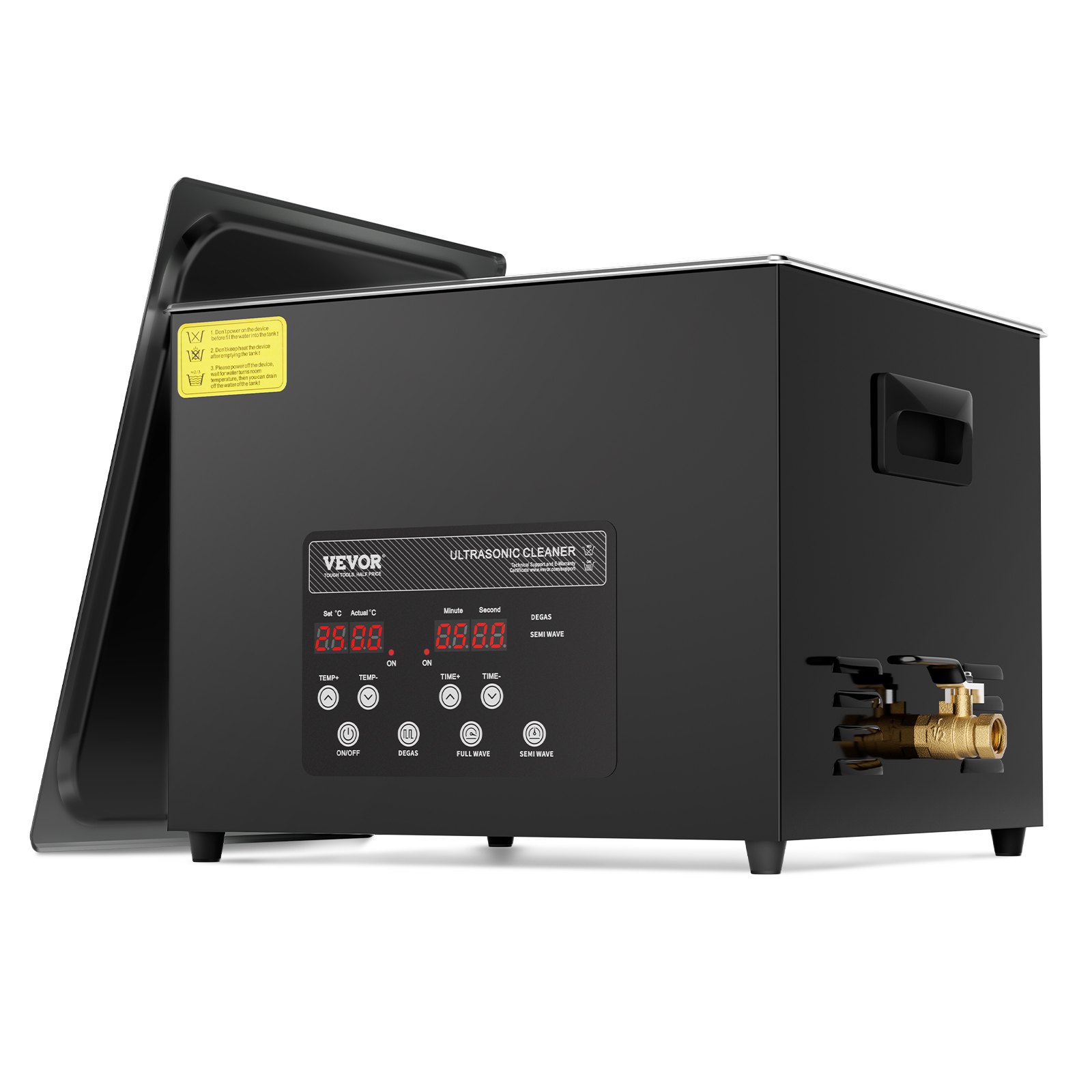 15L ultrahelipuhastusmasin 360 W digitaalne ultrahelipuhastusmasin õrna režiimi ja täiustatud gaasieraldusega 40kHz