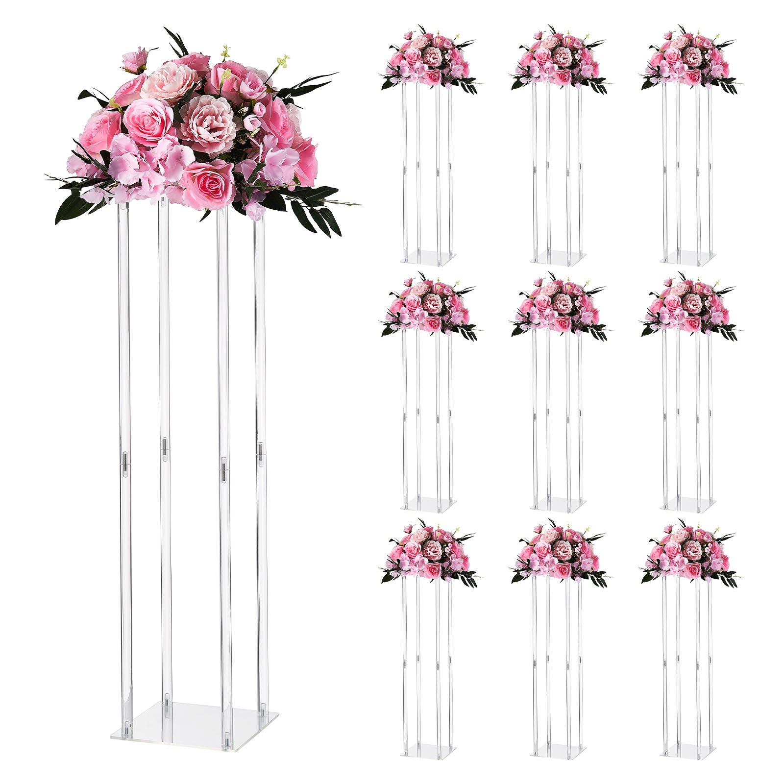 Pulmalillealus, 10 tk 80 cm sambaga lillealus, akrüüllaminaadiga lillealused