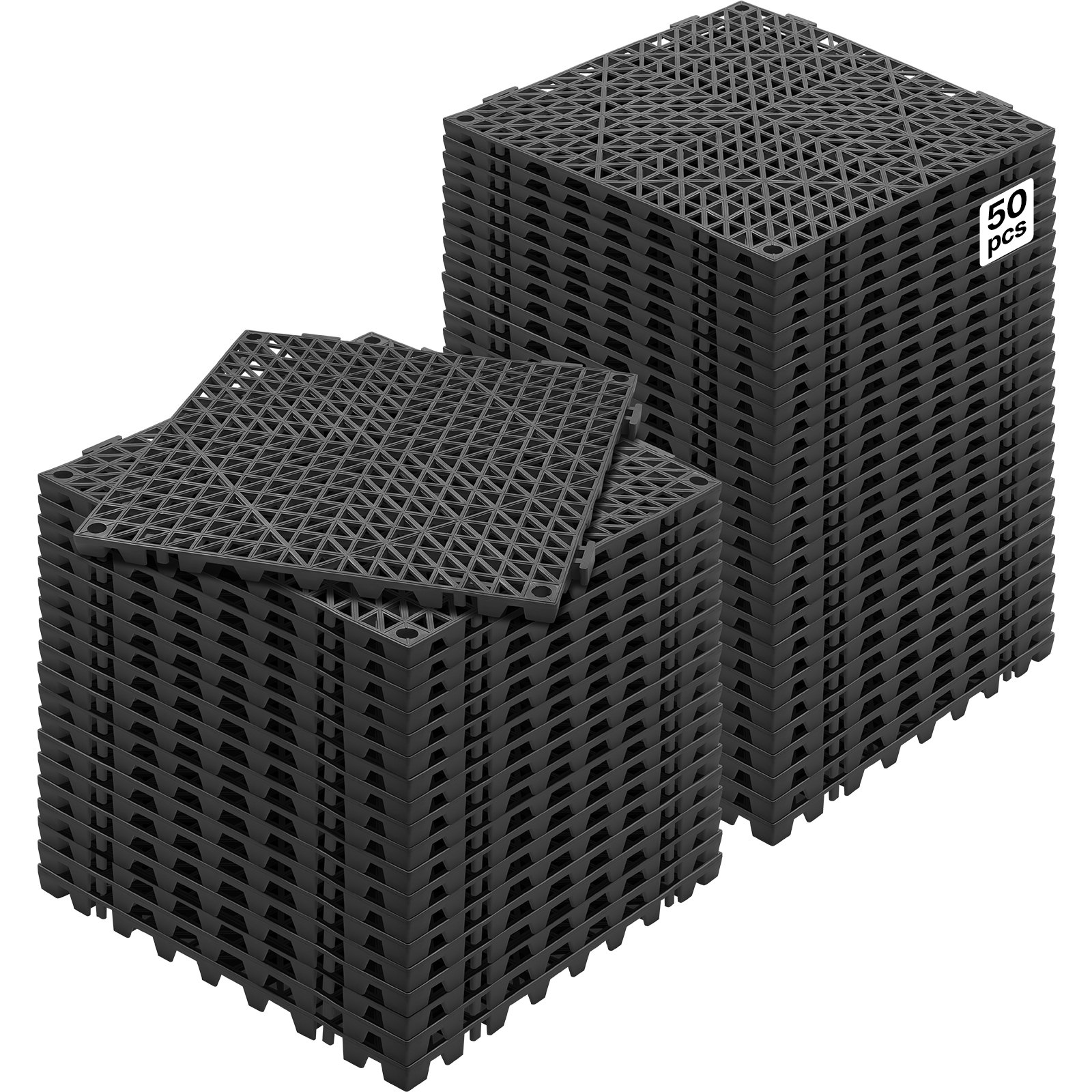 Modulaarsed omavahel ühendatavad padjad 50 tk pakis 30 x 30 cm ühendatavad drenaažimatid pehmed PVC-st omavahel