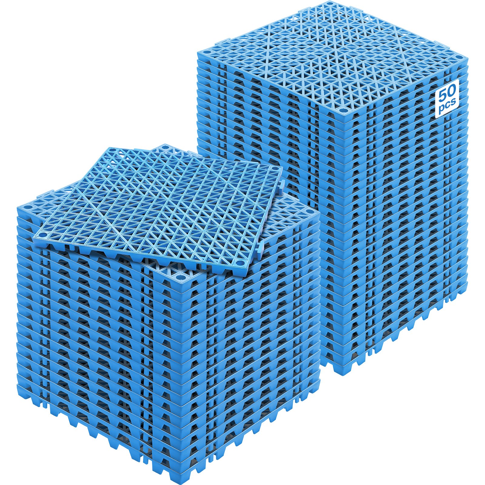 Modulaarsed omavahel ühendatavad padjad 50 tk pakis 30 x 30 cm ühendatavad drenaažimatid pehmed PVC-st omavahel