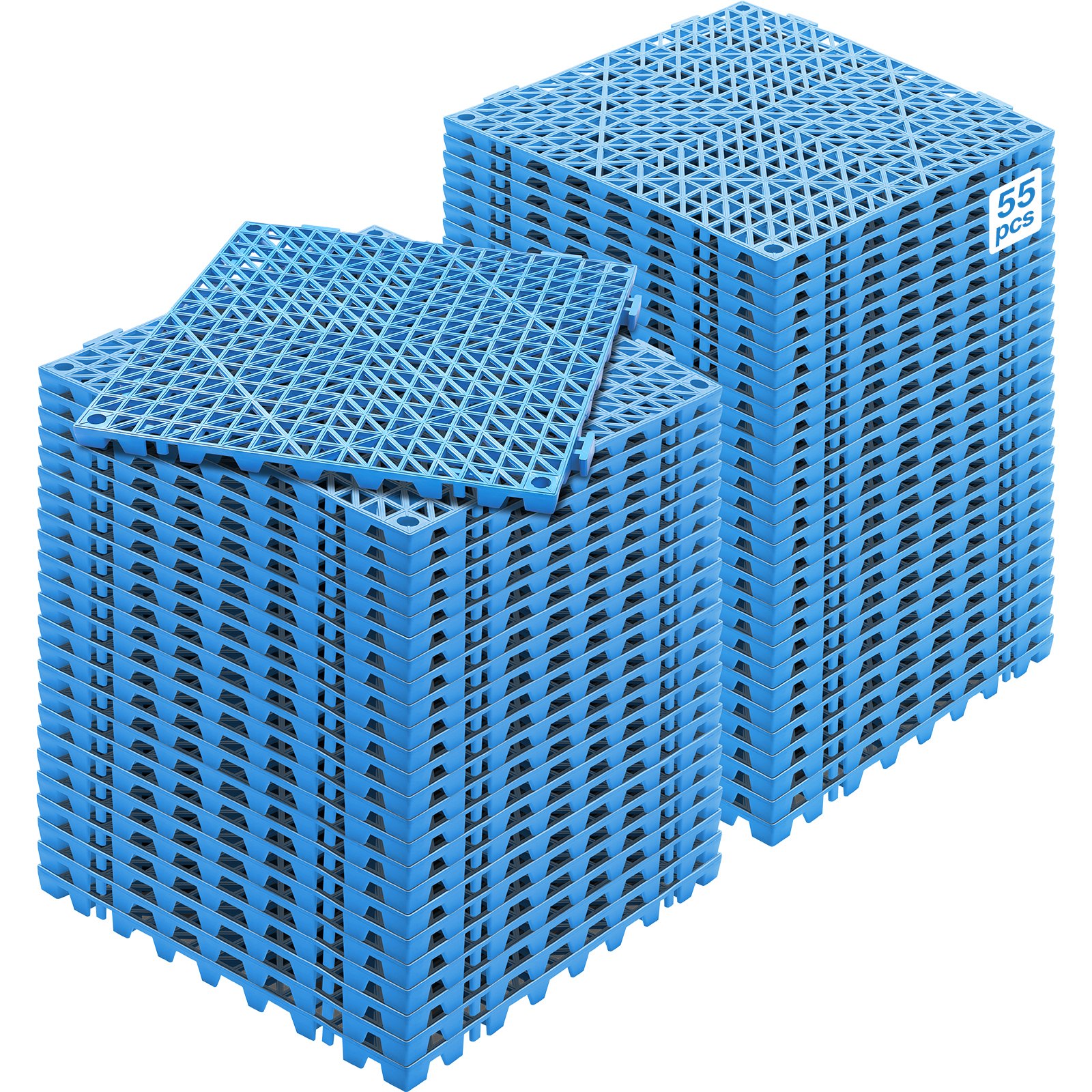 Modulaarsed omavahel ühendatavad padjad 55 tk pakis 30 x 30 cm ühendatavad drenaažimatid pehmed PVC-st omavahel