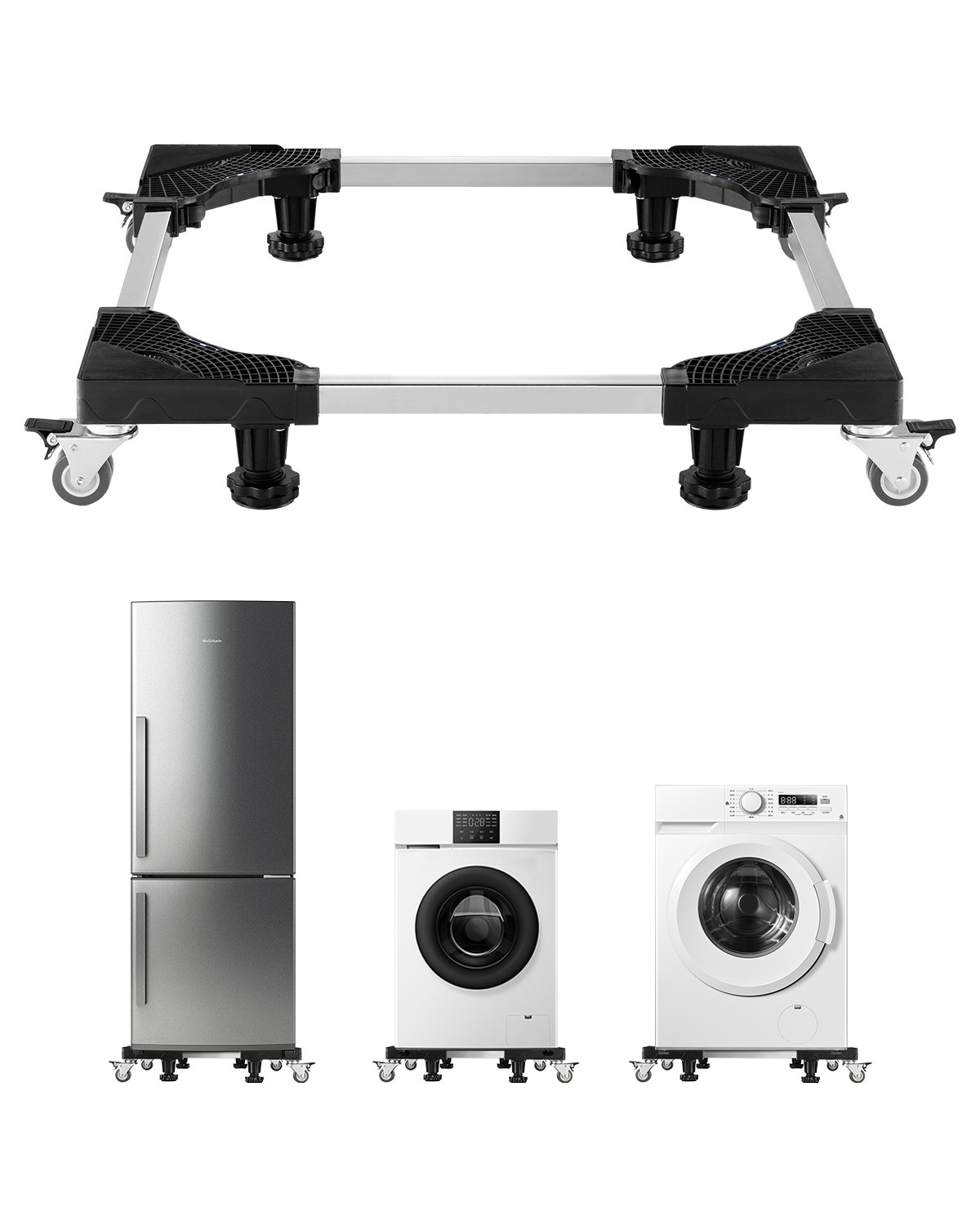 Külmkapi alus, mobiilne alus, kandevõime 499 kg, 27,5-89, külmikule ja kuivatile