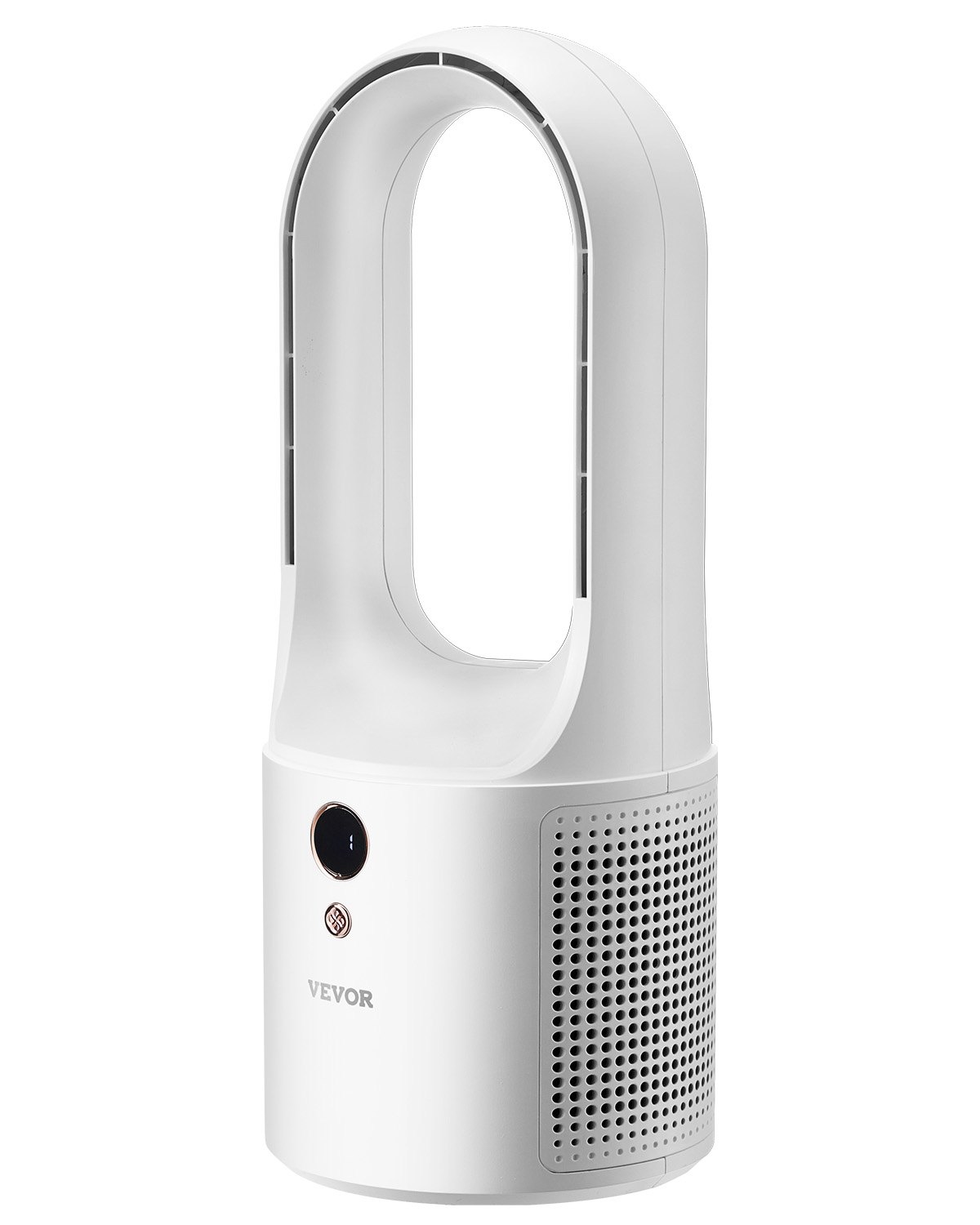 Lauaventilaator ilma labadeta, 33 cm lastele sobiv kaasaskantav lauaventilaator, 6-käiguline USB vaikne jahutusega väike tornventilaator nupuvajutusega, puhub külma õhku kontorisse, koju (pistikupesaga, aku puudub)