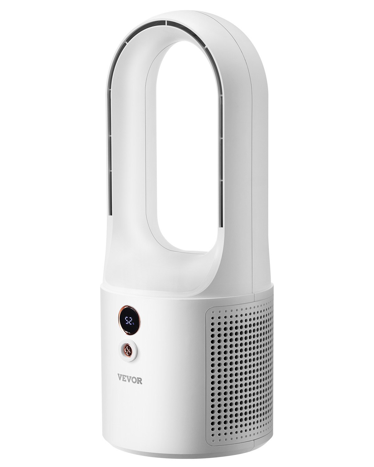 Lauaventilaator ilma labadeta, 33 cm kaasaskantav lauaventilaator, 6-käiguline USB vaikne jahutusega väike tornventilaator laetava akuga, kergesti puhastatav ja lastele sobiv, puhub külma õhku magamistuppa, kontorisse, koju