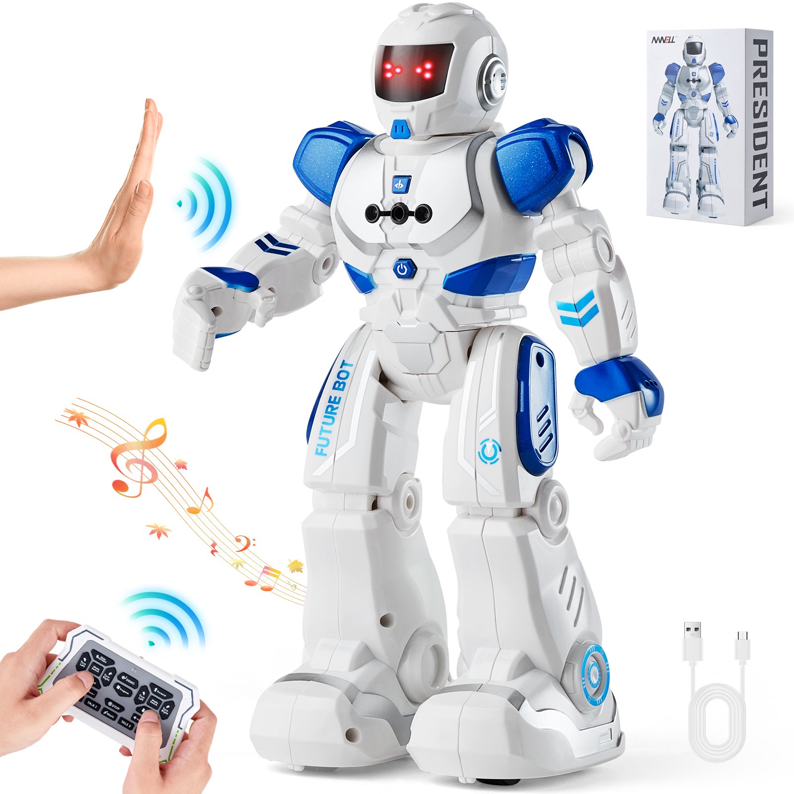 RC robotmänguasjad lastele žestide tuvastamisega programmeeritav kaugjuhtimispult nutikas robot interaktiivne kõndiv