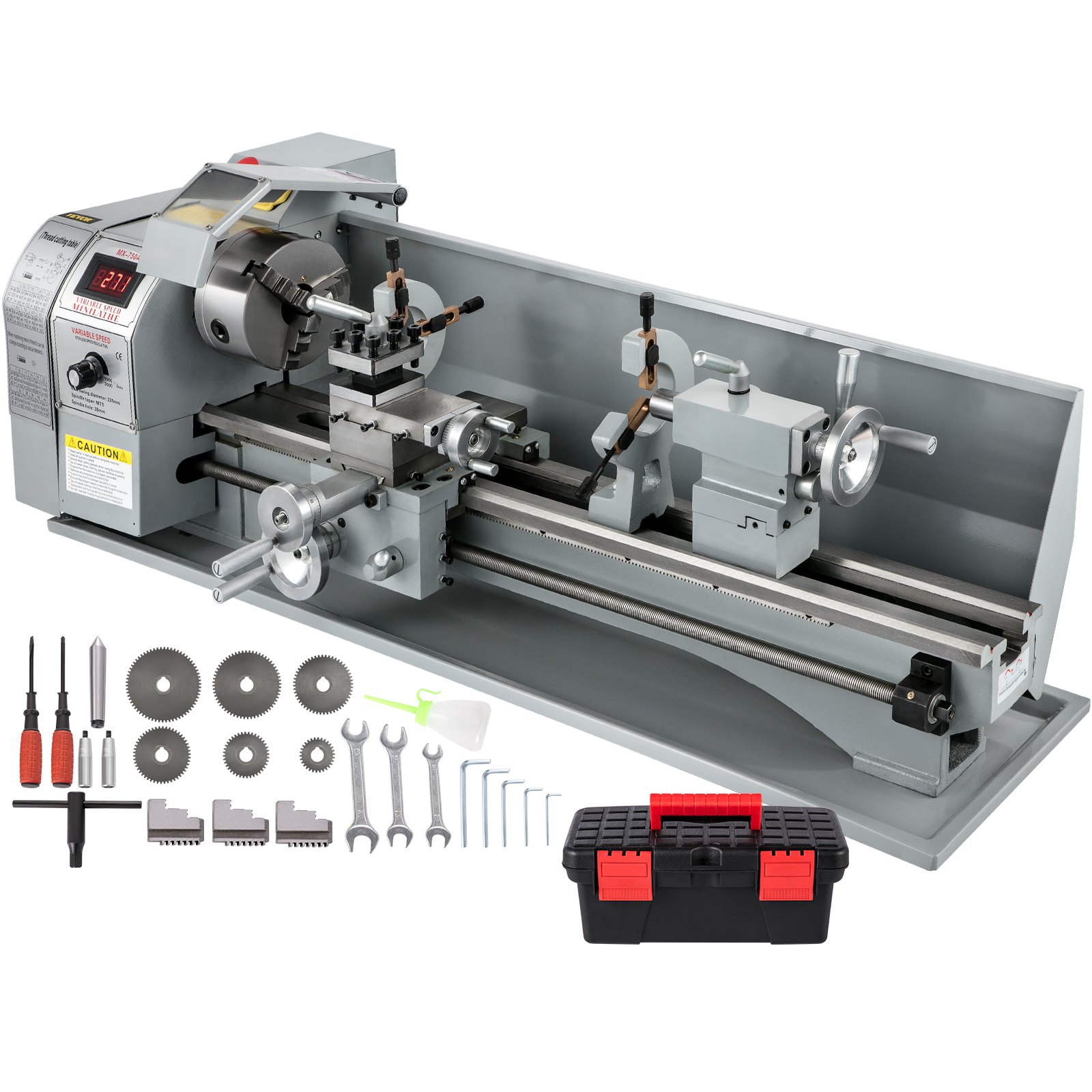 1100W mini-metalli treipink 220MMx750MM muudetava kiirusega metalli treipink p/min metalli