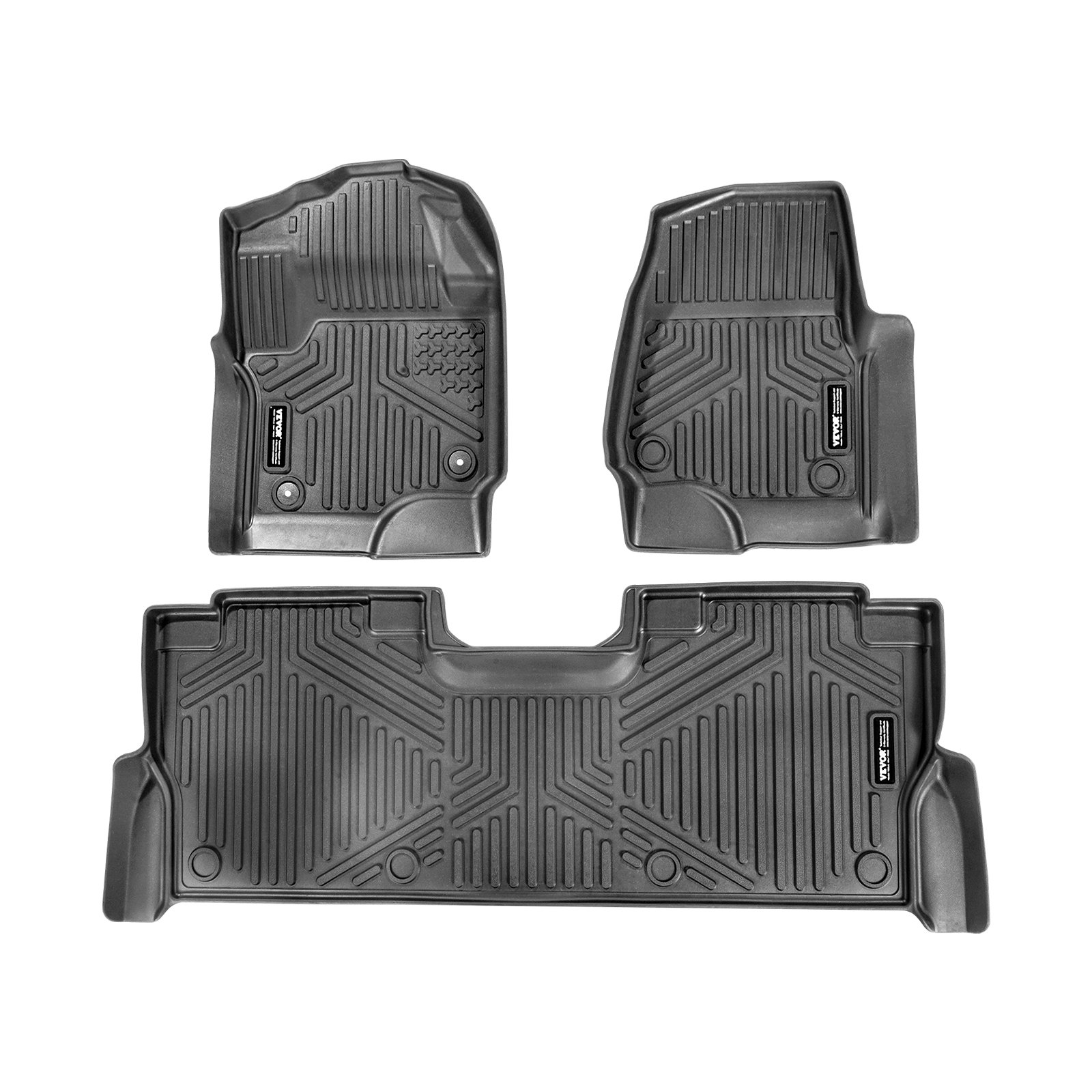 Autopõrandamatid, Ford F250 F350 F450 F550 2017-2024 2025 Super Duty, 3 tk, must