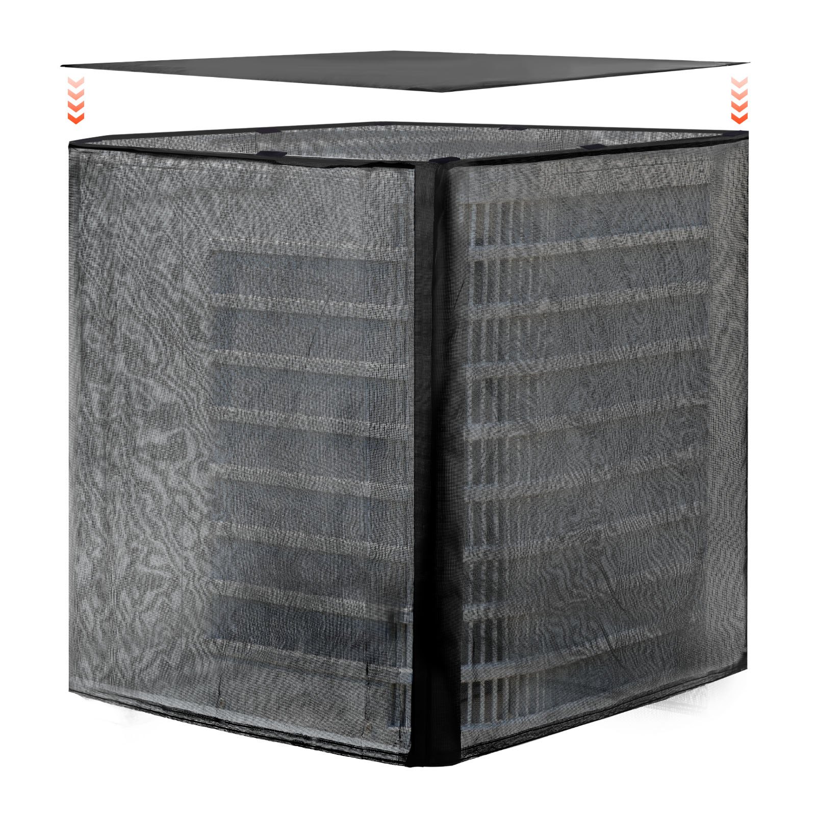 Kliimaseadme kate 711 x 711 x 812 mm kahekihiline eemaldatav kate veekindel polüester universaalne HVAC-kaitse