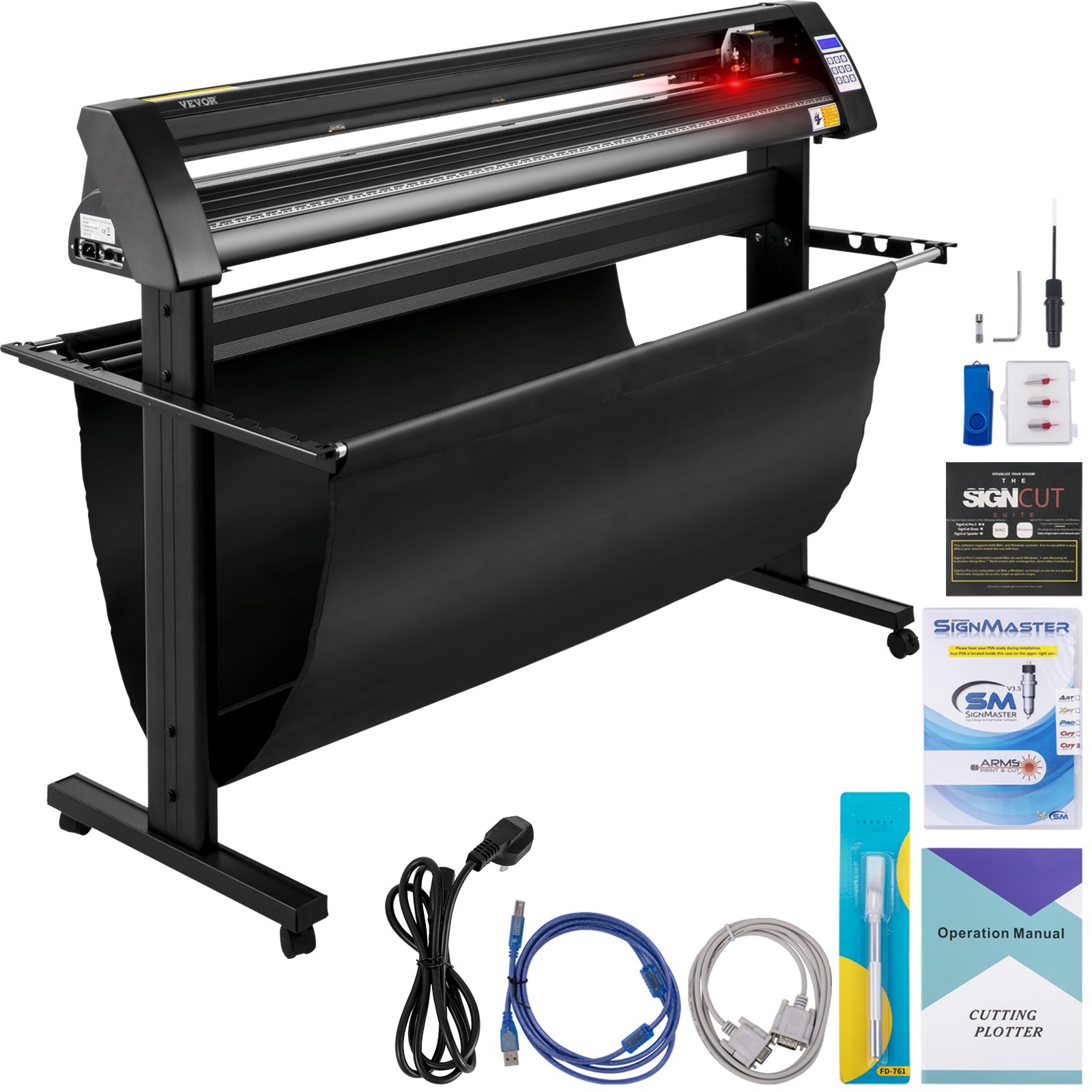 Vinüüllõikur, 1350 mm vinüülplotter, LED-ekraani plotterlõikur