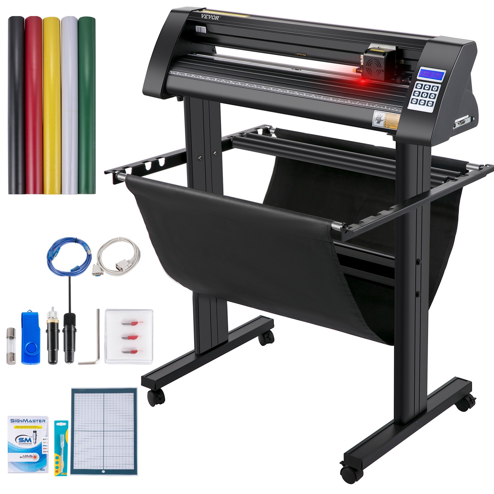 Vinüüllõikur 870 mm vinüülplotter LED-ekraaniga plotterlõikur poolautomaatne sisseehitatud optiline silm täpseks
