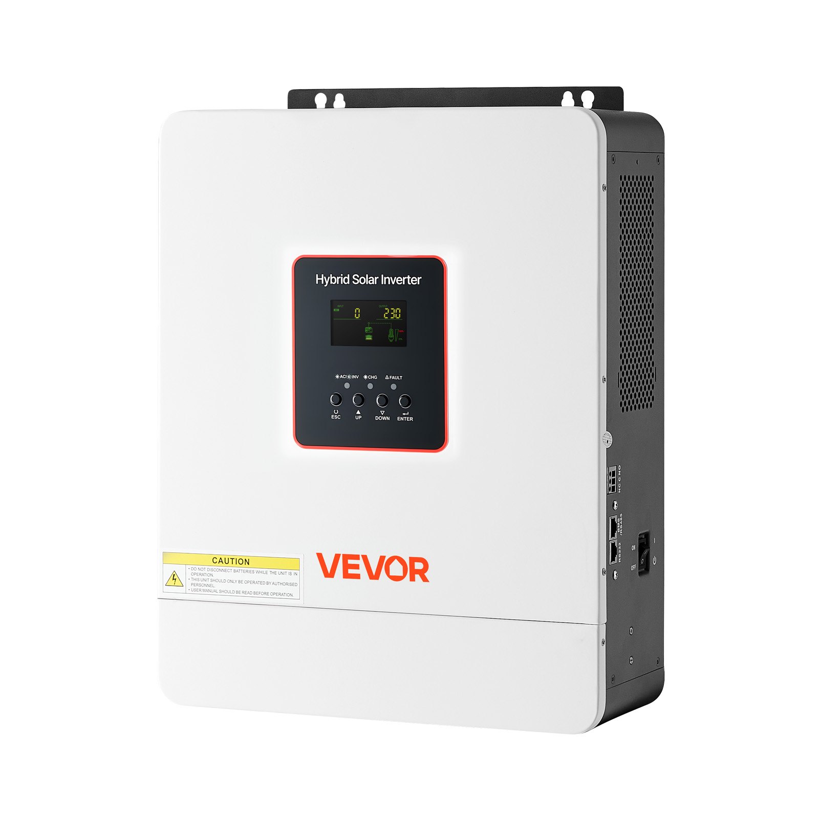 4000 W hübriidne päikeseinverter, 24 V alalisvoolust 230 V vahelduvvooluni