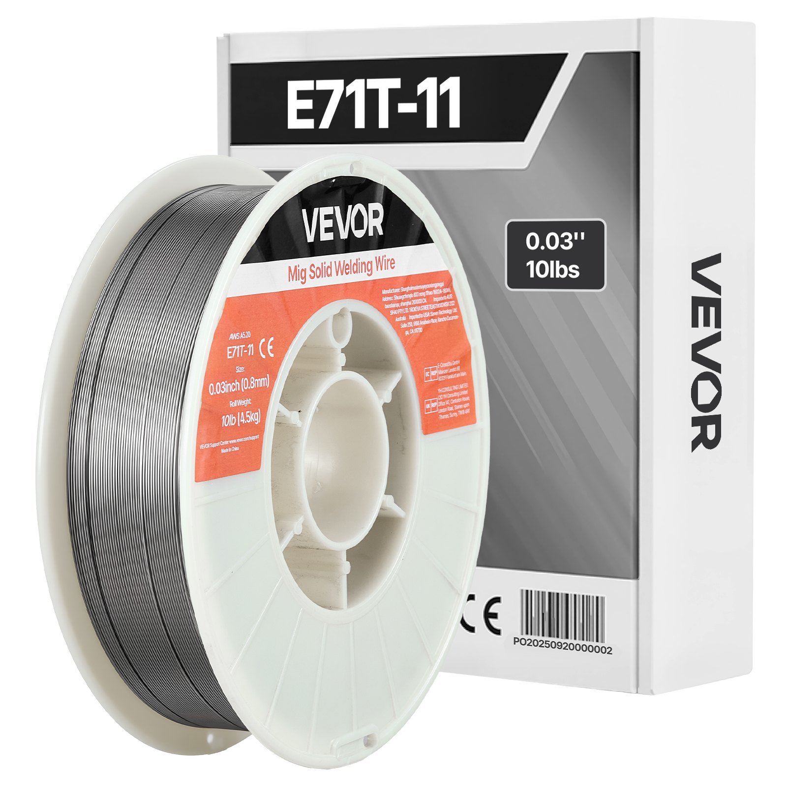 Flux Core MIG keevitustraat, E71T-11 0,8 mm 4,5 kg