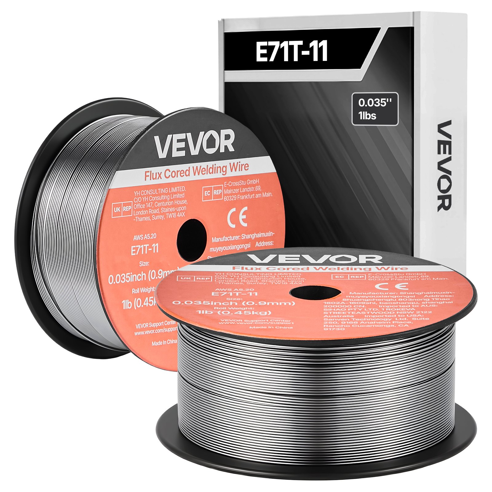 Flux Core MIG keevitustraat, E71T-11 0,9 mm 0,45 kg