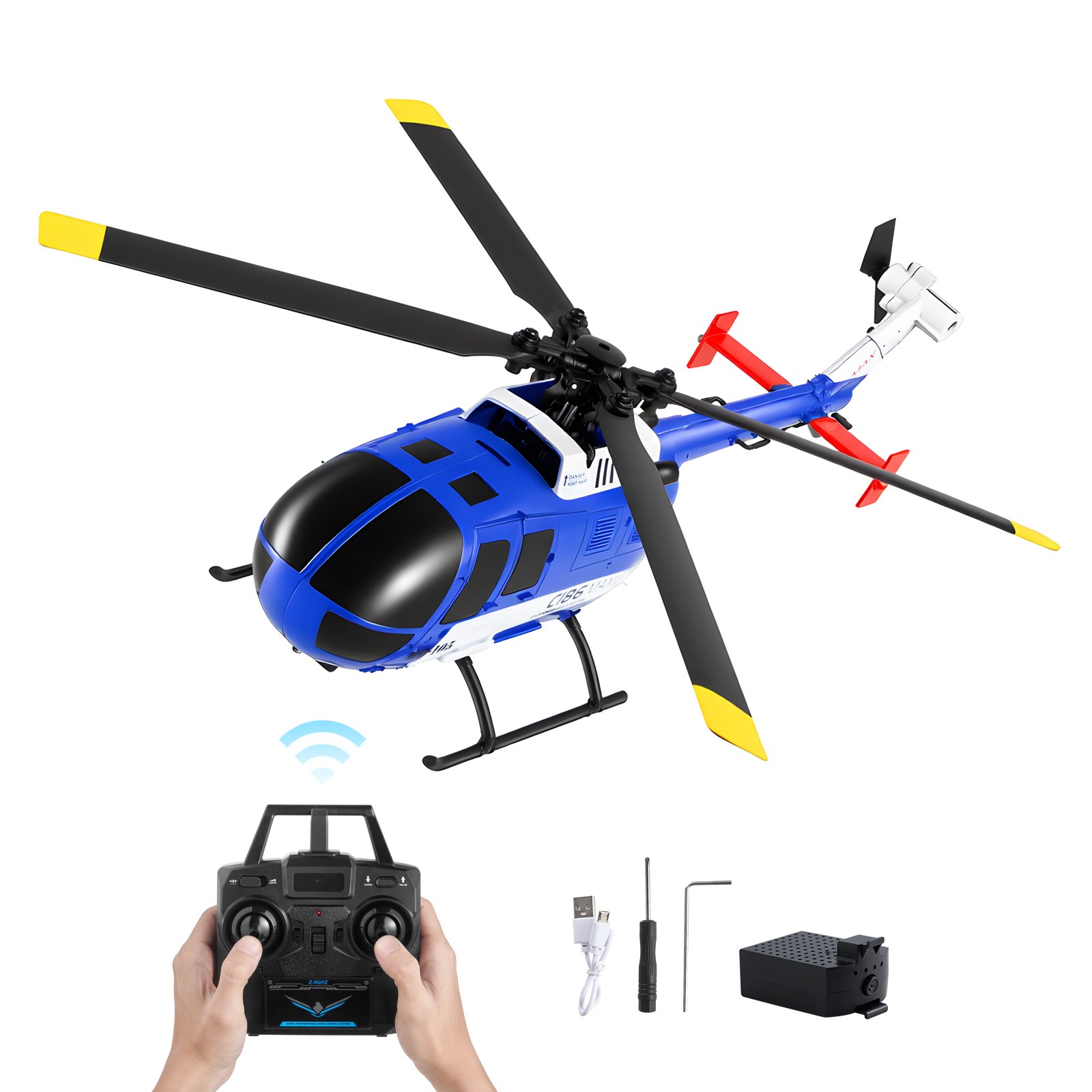 RC helikopter 2 4 GHz 4 propelleriga kaugjuhtimisega helikopter 6-teljelise güroskoobiga 4 kanaliga RC lennuk