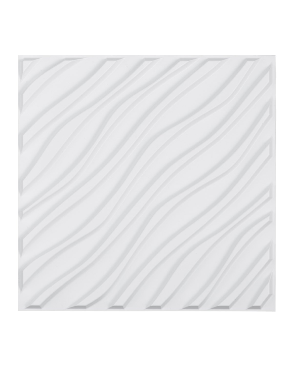 3D seinapaneelid, 12 tk 50 x 50 cm PVC moodsa kunsti minimalistlikud laineplaadid