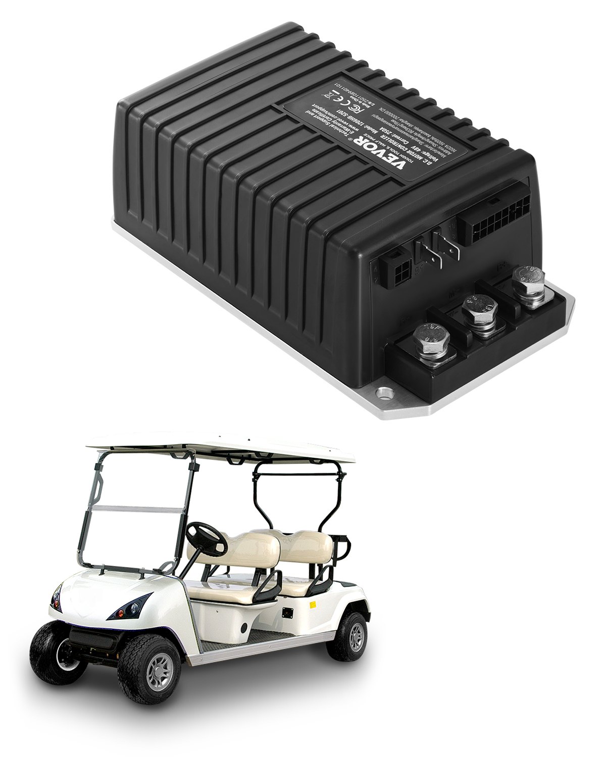 Golfikäru kiiruse regulaator 48 volti ja 250 amprit alalisvoolumootori regulaatori asendus EZGO TXT golfikärudele IP65