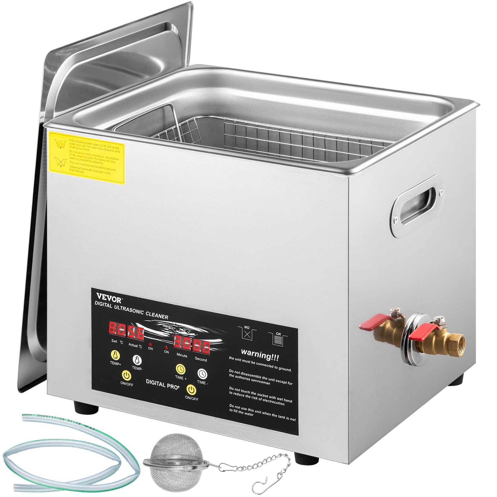10 l täiustatud ultrahelipuhasti (400W kütteseade