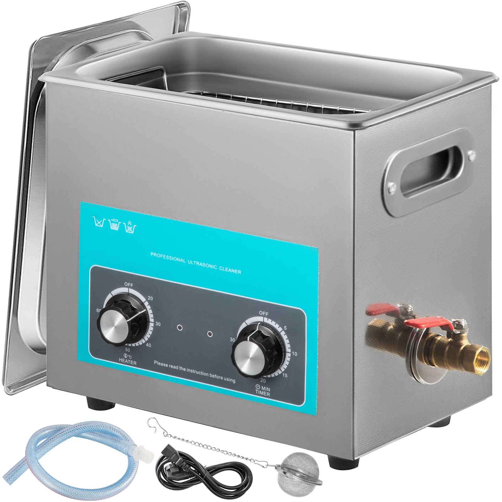6.5L ultraheli puhastusvahend ehete puhastusvahend küttekeha taimeriga ehete puhastamiseks