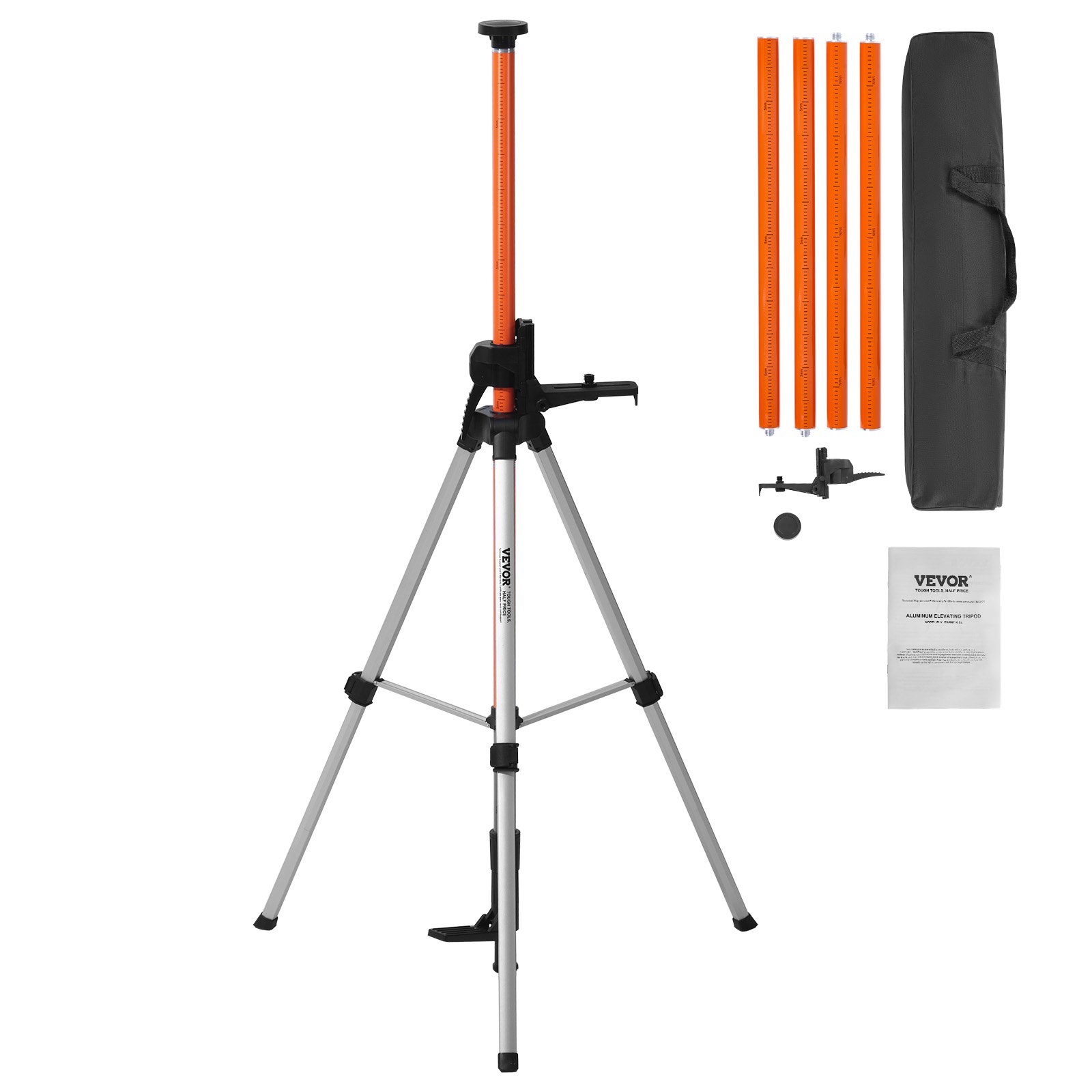 Laserloodiga statiiv 10 2 cm – 20 ja 20 3 cm – 11 keere 1040–3400 mm kõrguse reguleerimine