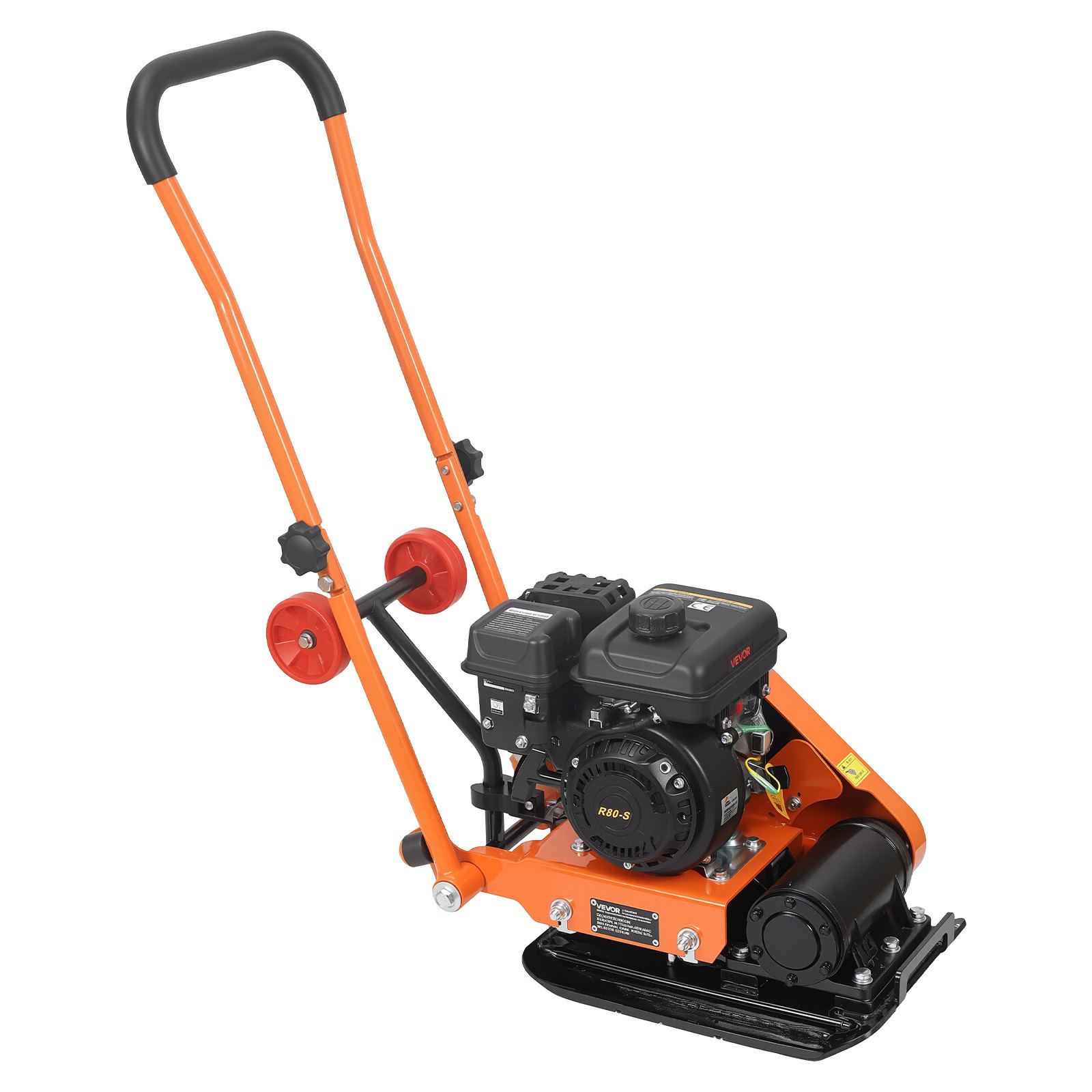 Vibraator 2 hj 79 cm3 bensiinimootor 5250 V/min vibreeriv pinnasetihendaja tihendusjõud 8 kN 41 x 31 5 cm plaat lükatav