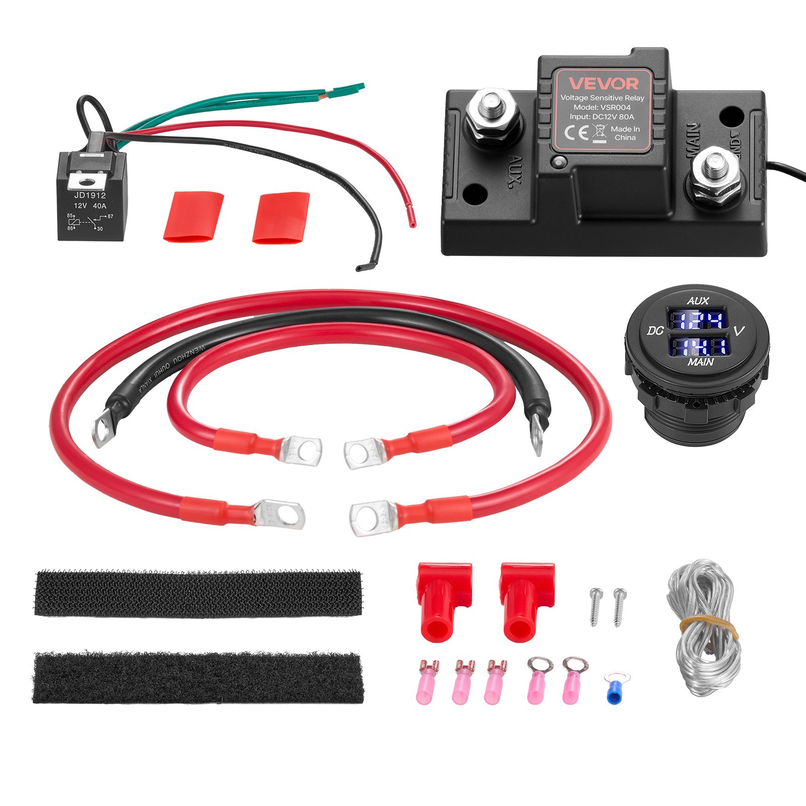 Kahekordse aku isolaatori komplekt, 12 V 80 A 13,3 mm² (6 AWG)