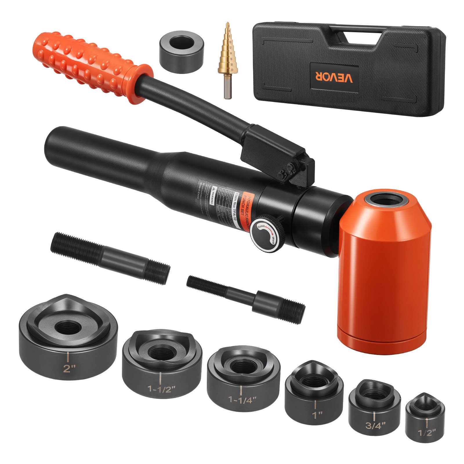 Löögiaugu komplekt 98 07 kN hüdrauliline löögiaugu komplekt 12 7 kuni 50 8 mm KO tööriistakomplekt augu tegemise