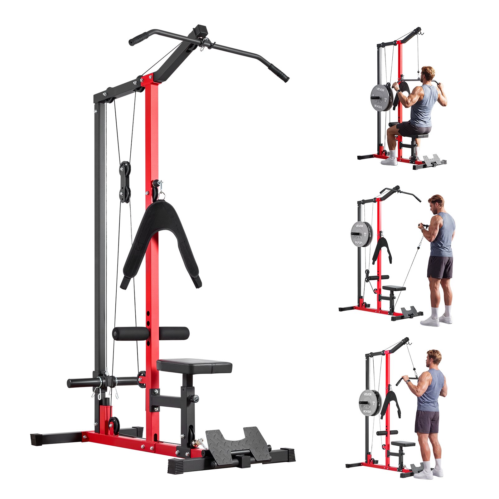 LAT pull down masin 3-ühes kaablitega tõmbemasin kodune jõusaal 3-taseme reguleeritava istmega 4-taseme reguleeritava