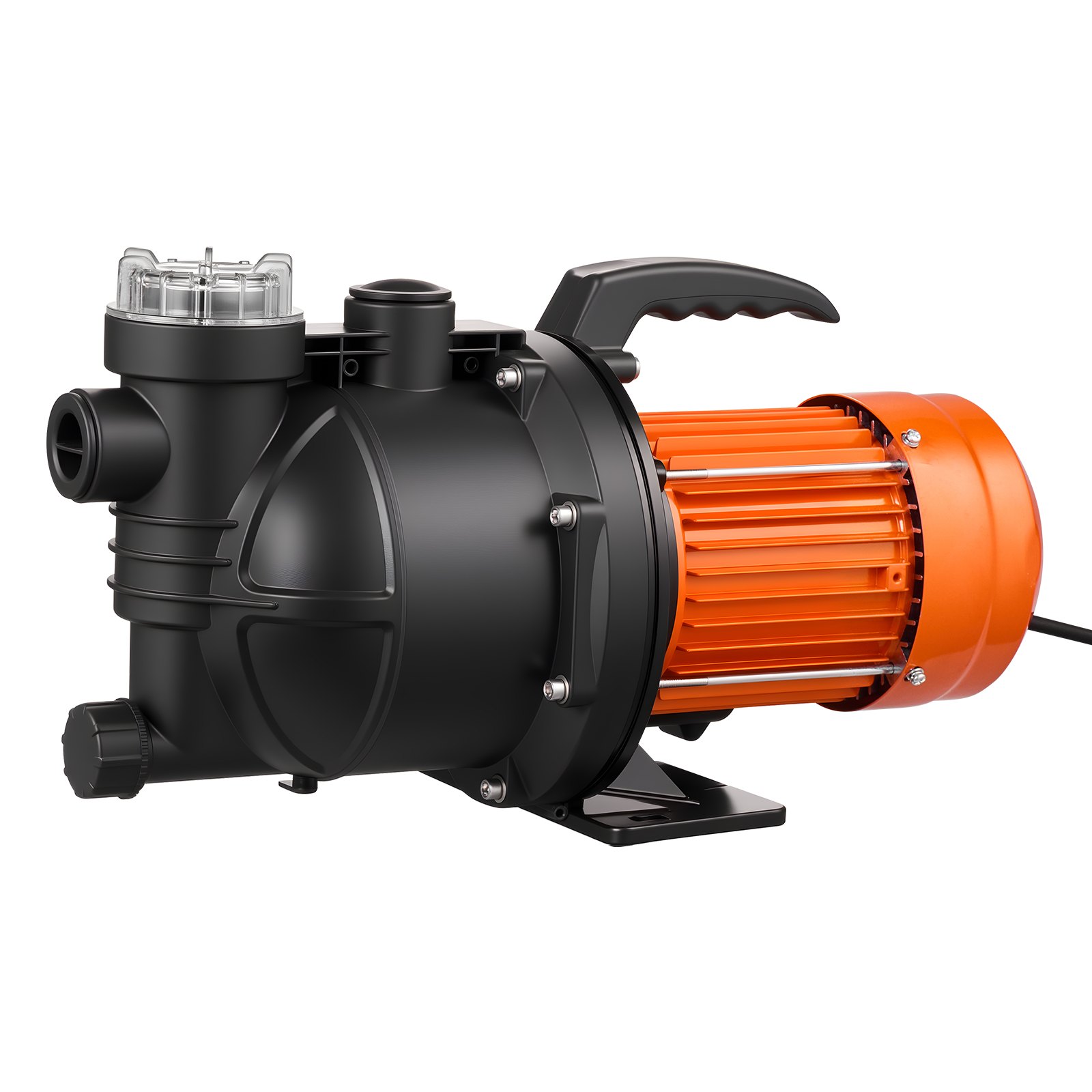 Madala kaevuga jugapump, 1300W, 230V 4800L/H maksimaalne voolukiirus, PP aiakaevuga jugapump 8 m imemiskõrgusega, termiline kaitse, Euroopa pingestandardid, aia ja muru kastmiseks