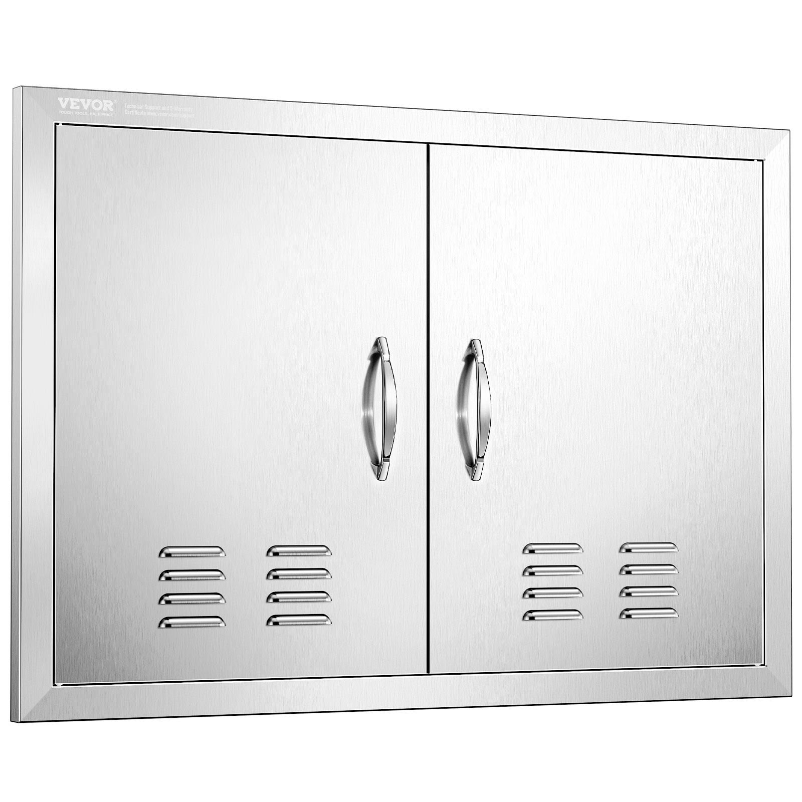 Grilli luuk 762x533 mm topelt välisköögiuks roostevabast terasest süvistatav uks seinale kinnitatav vertikaalne uks