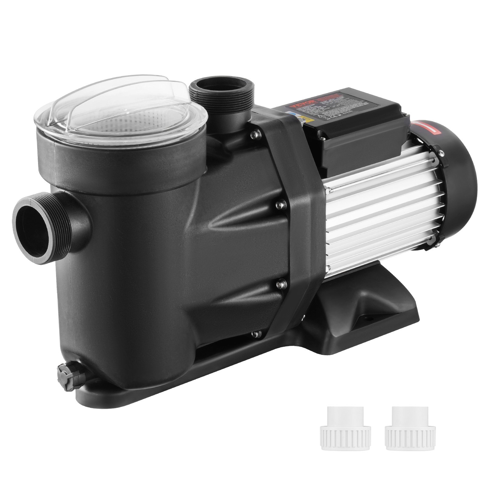 1500 W (2 hj) maapealne basseinipump 220–240 V 1450/2860 p/min kahekiiruseline pump 1800 W maksimaalne voolukiirus 33