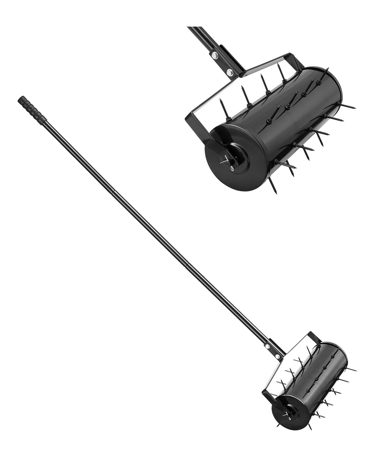 Rullmuru aeraator 45 7 cm vastupidav käsitsi rullmuru aeraator eemaldatava käepideme ja 27 rauast piigiga rullmuru