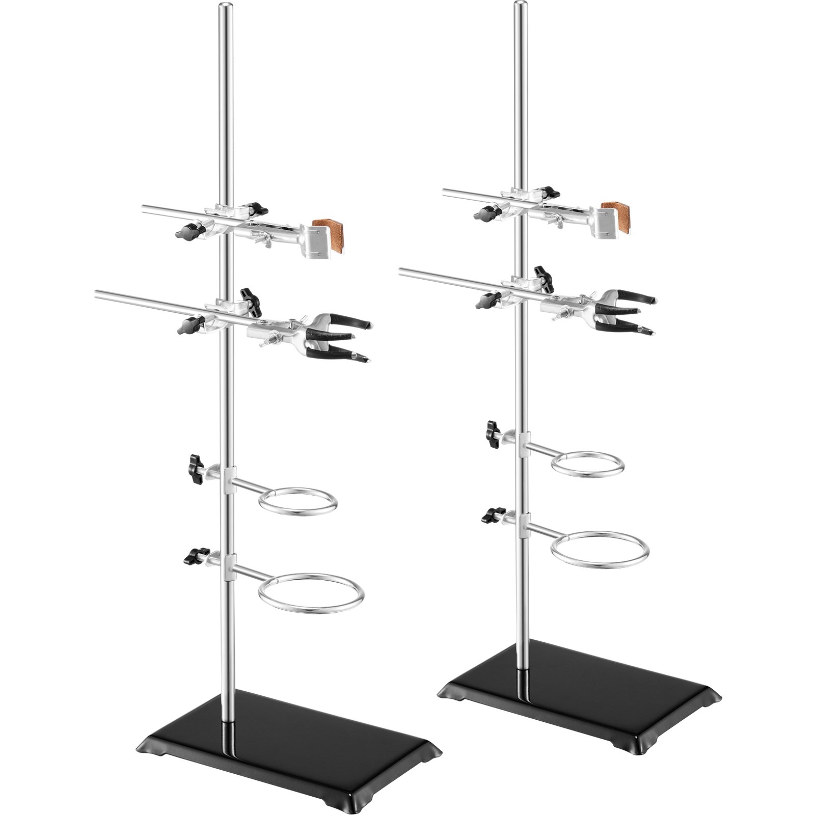 Laborialuse tugi laboriretordialuse tugi 2 komplekti terasest laborialus 59 9 cm vardaga ja 21 1 x 13 5 cm malmist