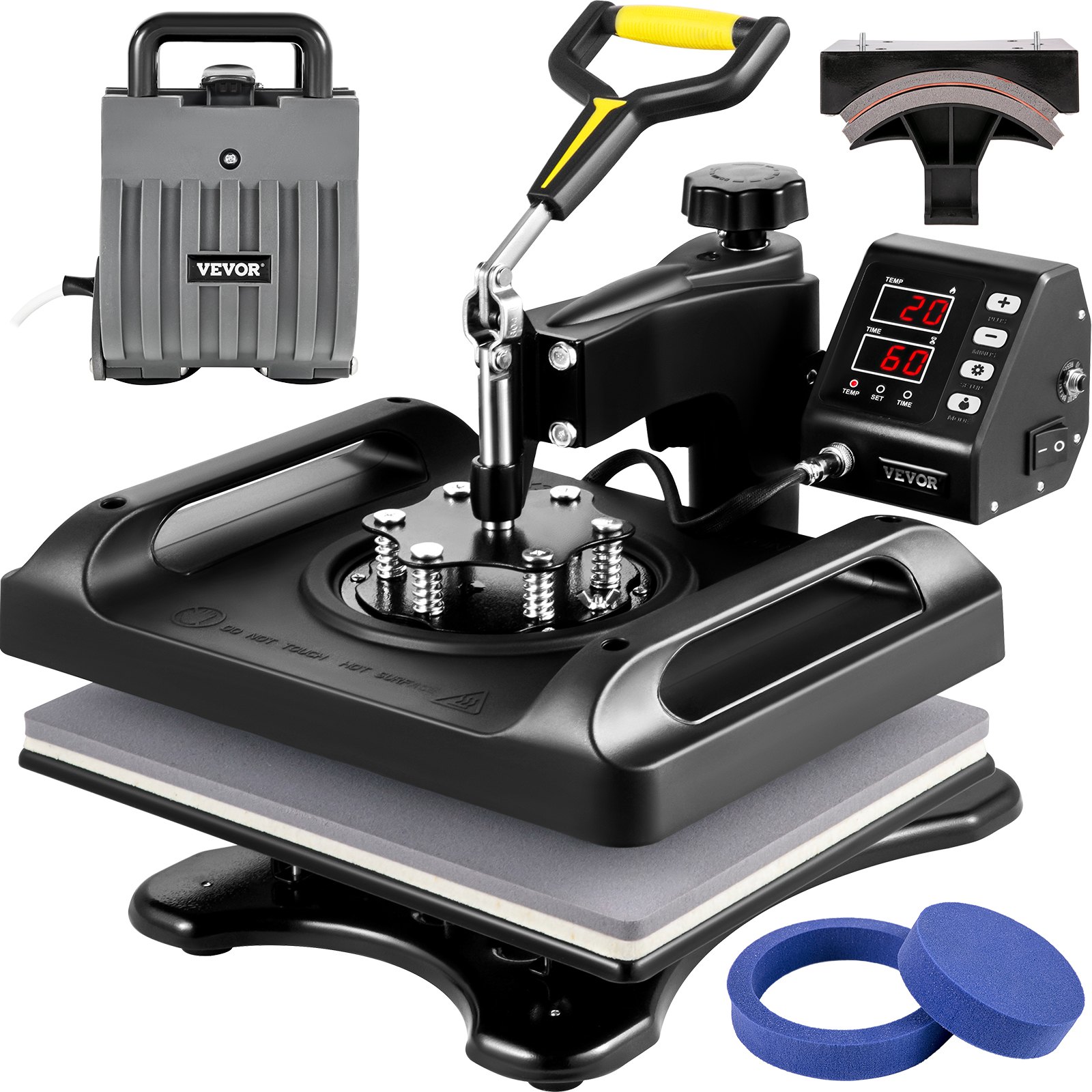 Kuumpress 30 5 x 38 1 cm 5-ühes särkide trükimasin 360° pöörlemine ja eemale pööramine Kuumpress 5-ühes kuumpress 1000