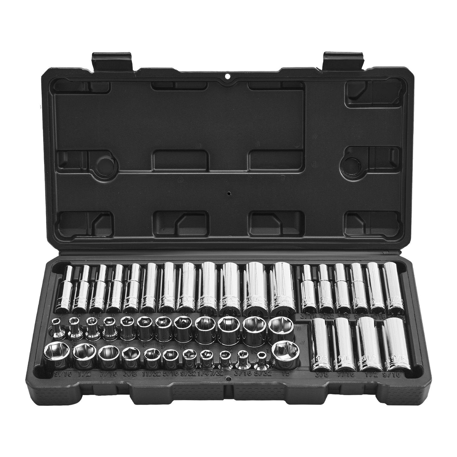 Padrunvõtmete komplekt, 46 osa, 6,4 mm padrunvõtmete tööriistakomplekt