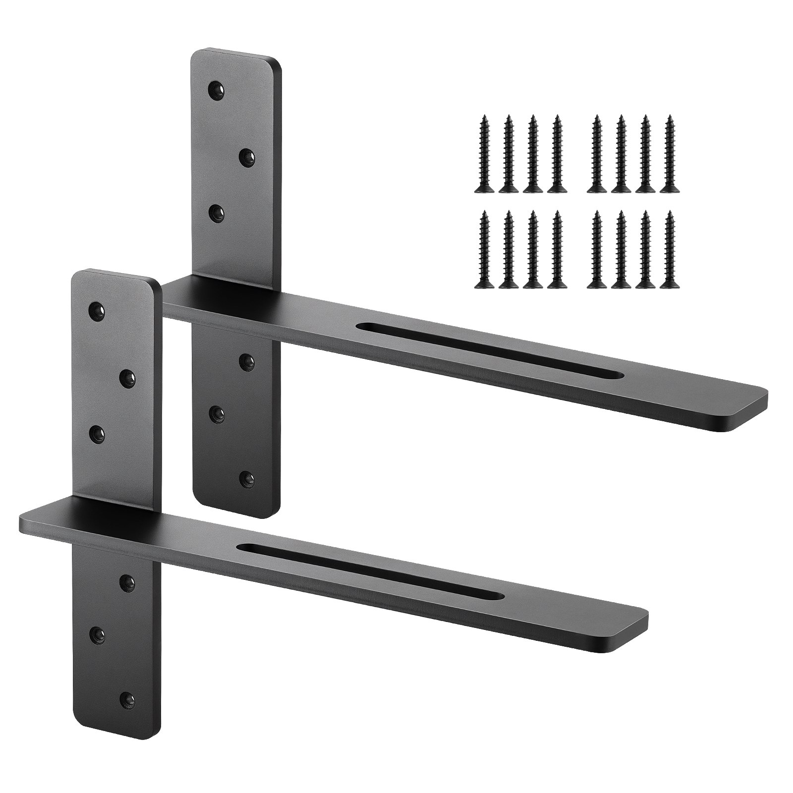 406,4 x 73,5 x 304,8 mm, massiivsest terasest vastupidavad riiuliklambrid