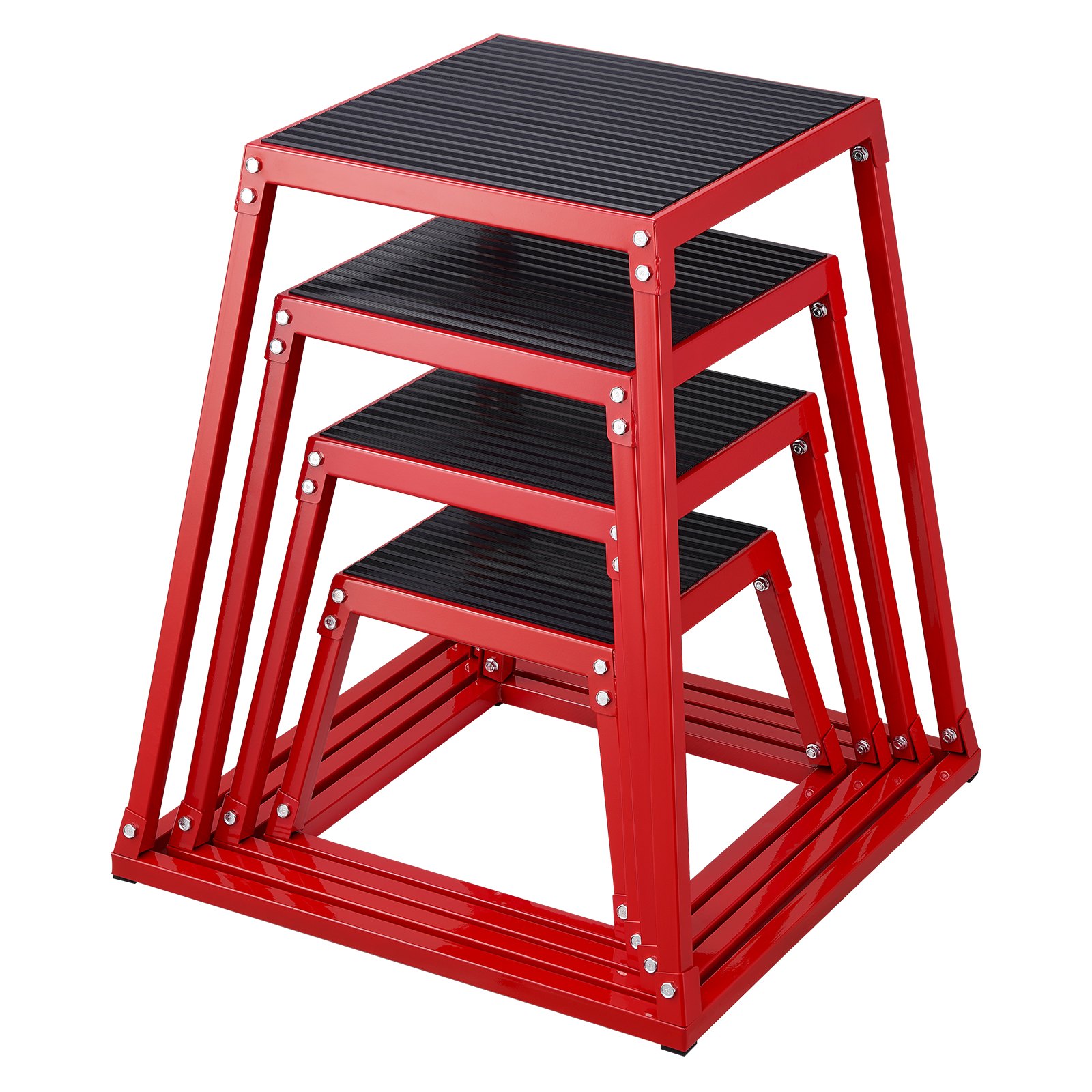 Plyomeetrilised hüppekastid 12/18/2 cm plyo-kast platvorm ja hüppeline agility-kast libisemisvastane treeningharjutuste