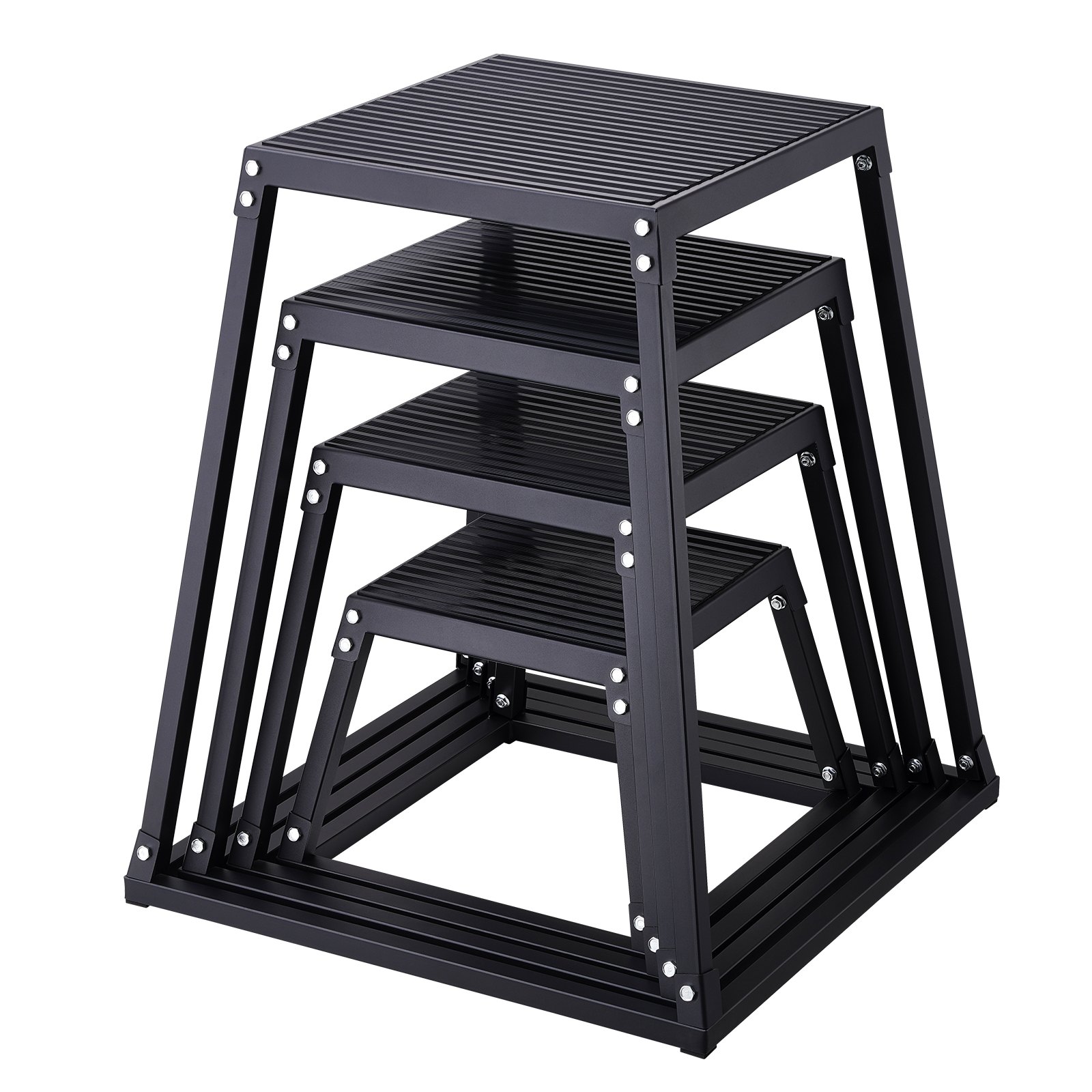 Plyomeetrilised hüppekastid 12/18/2 cm plyo-kast platvorm ja hüppeline agility-kast libisemisvastane treeningharjutuste