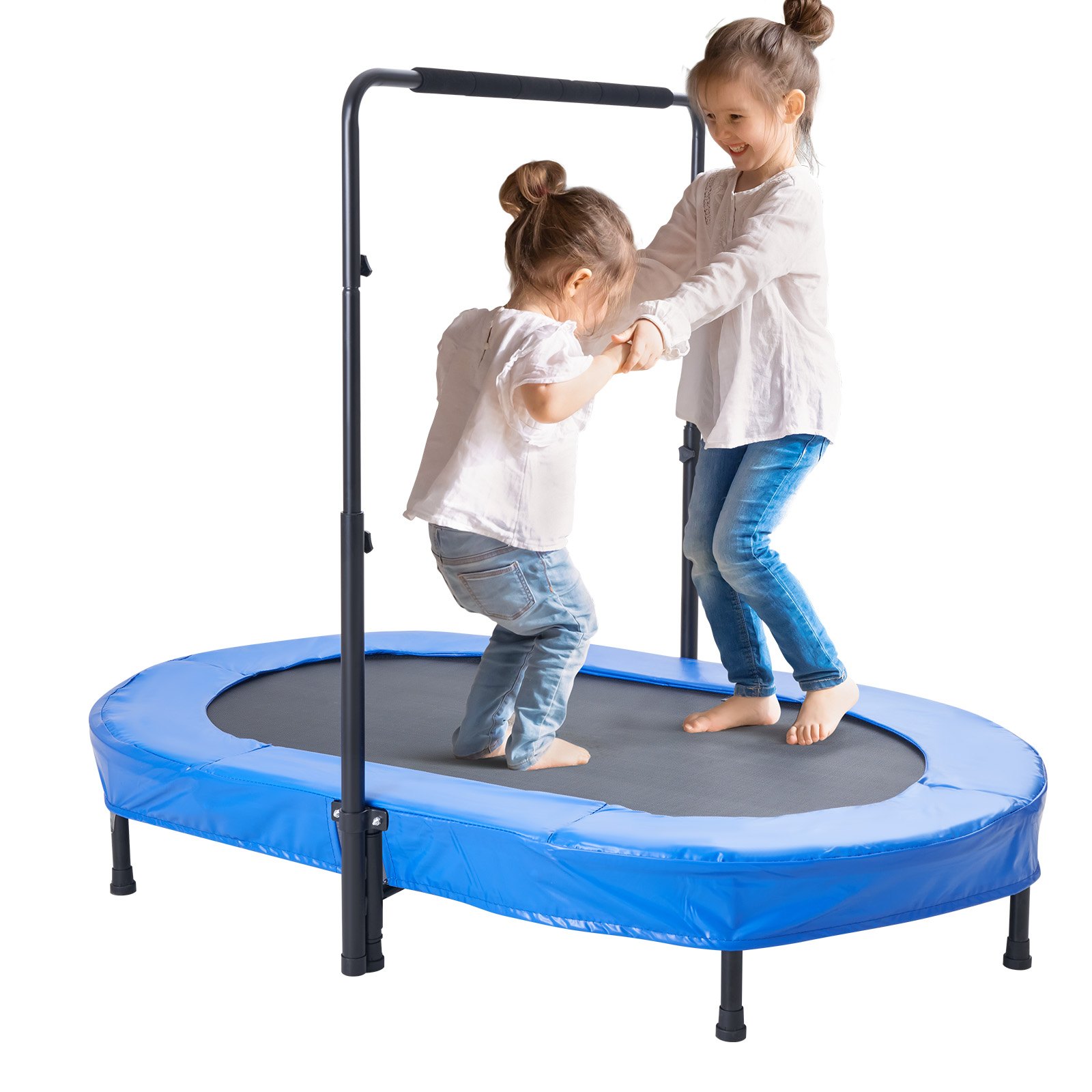 Laste batuut 142 x 91 4 cm sise- ja välistingimustes kasutatav batuut kokkupandav minibatuut käepidemega