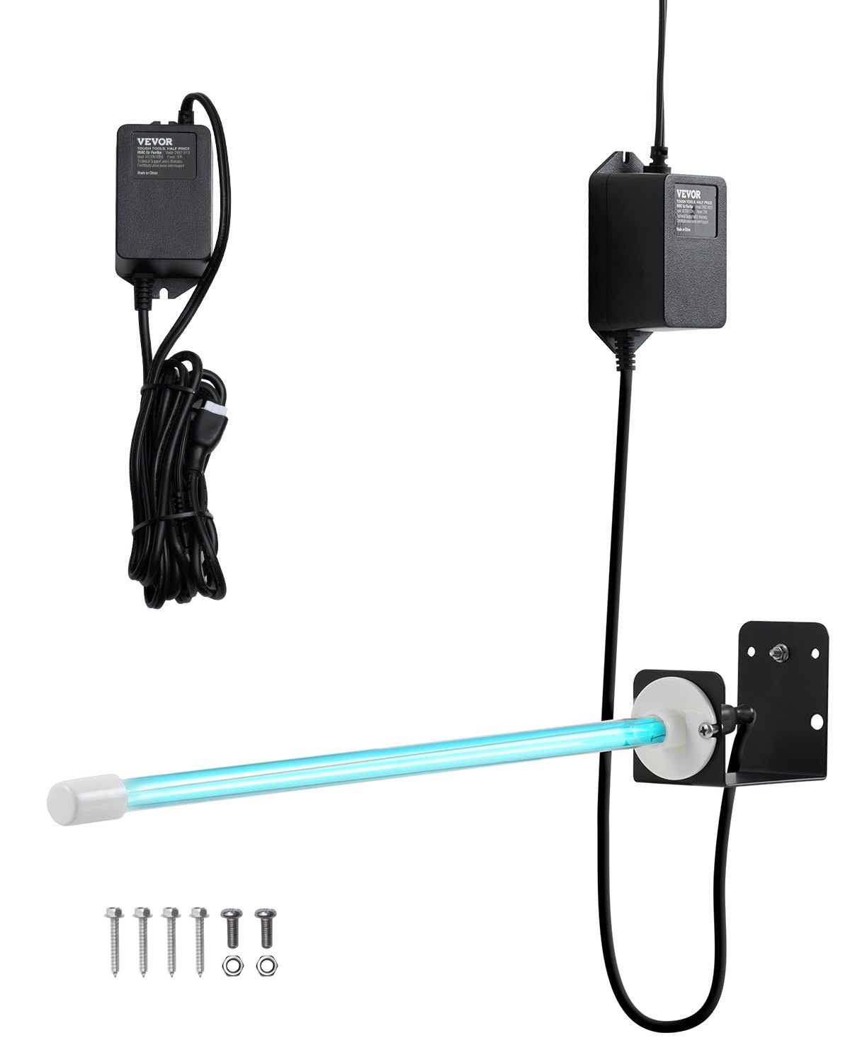 HVAC õhupuhasti 25 W 43 2 cm UV-UVC-valgusmähise puhastusspiraal magnetiga õhukanalis kliimaseadme (kliimaseadme)