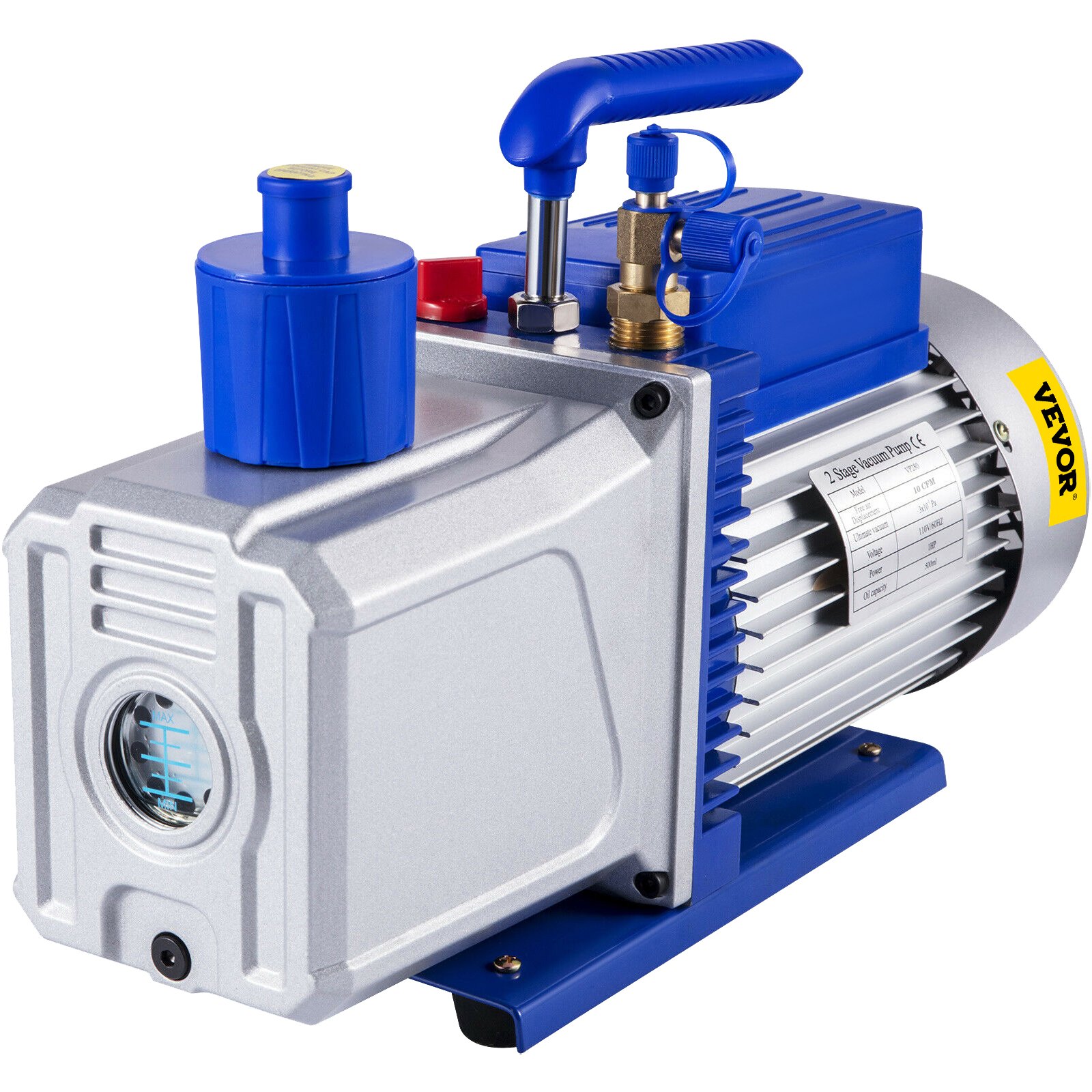 Vaakumpump 717 l/min (20 4 m3/h) 746 W (1 hj) kaheastmeline labavaakumpump 3 x 10⁻¹ Pa Ultimate HVAC pöörleva