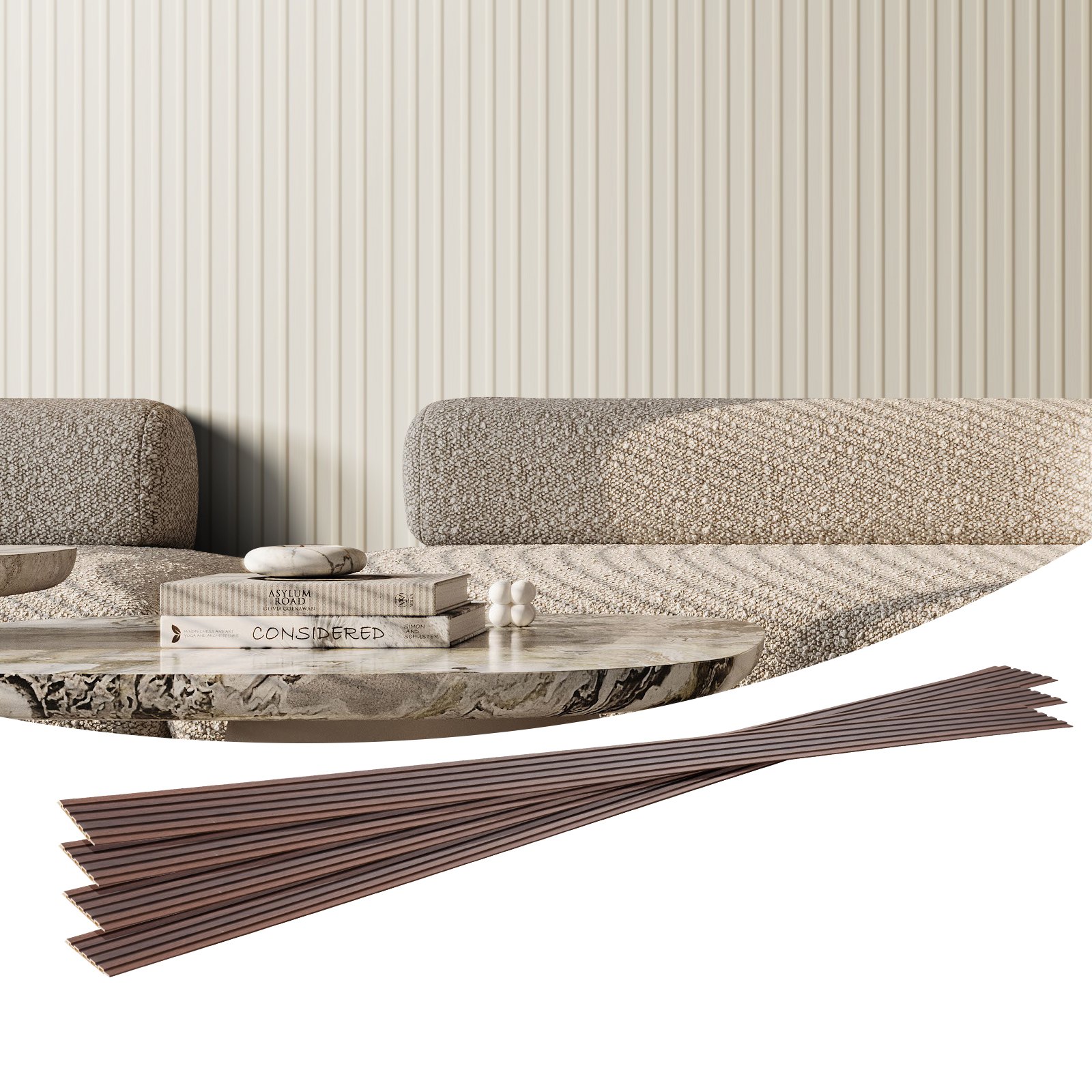 Puitliistudest akustilised paneelid 8 tk 244 x 15 2 cm WPC-st aktsent-puidust seinapaneelid moodsa siseseina jaoks