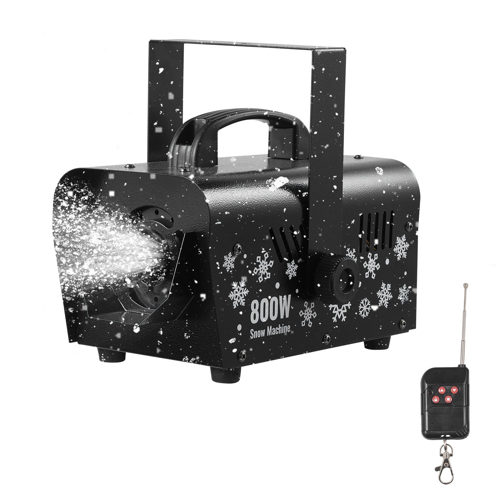 Lumemasin, võimas 1500 W, käeshoitav/rippuv lumemasin, juhtmevaba kaugjuhtimispult