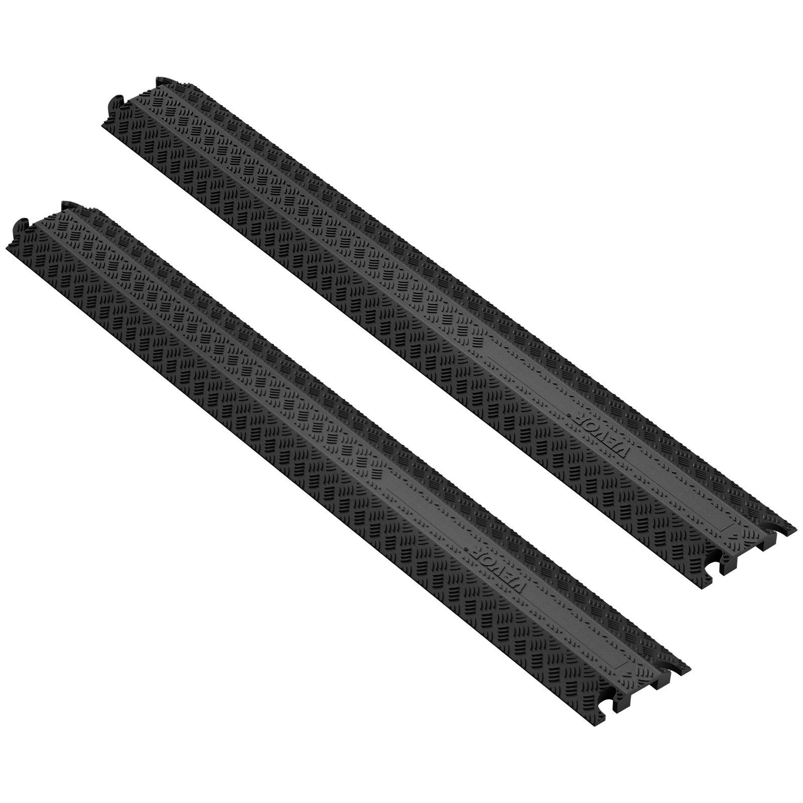 2 tk kaablikattega kaldtee 100x13x2 cm, kandevõime 907 kg/telje kohta